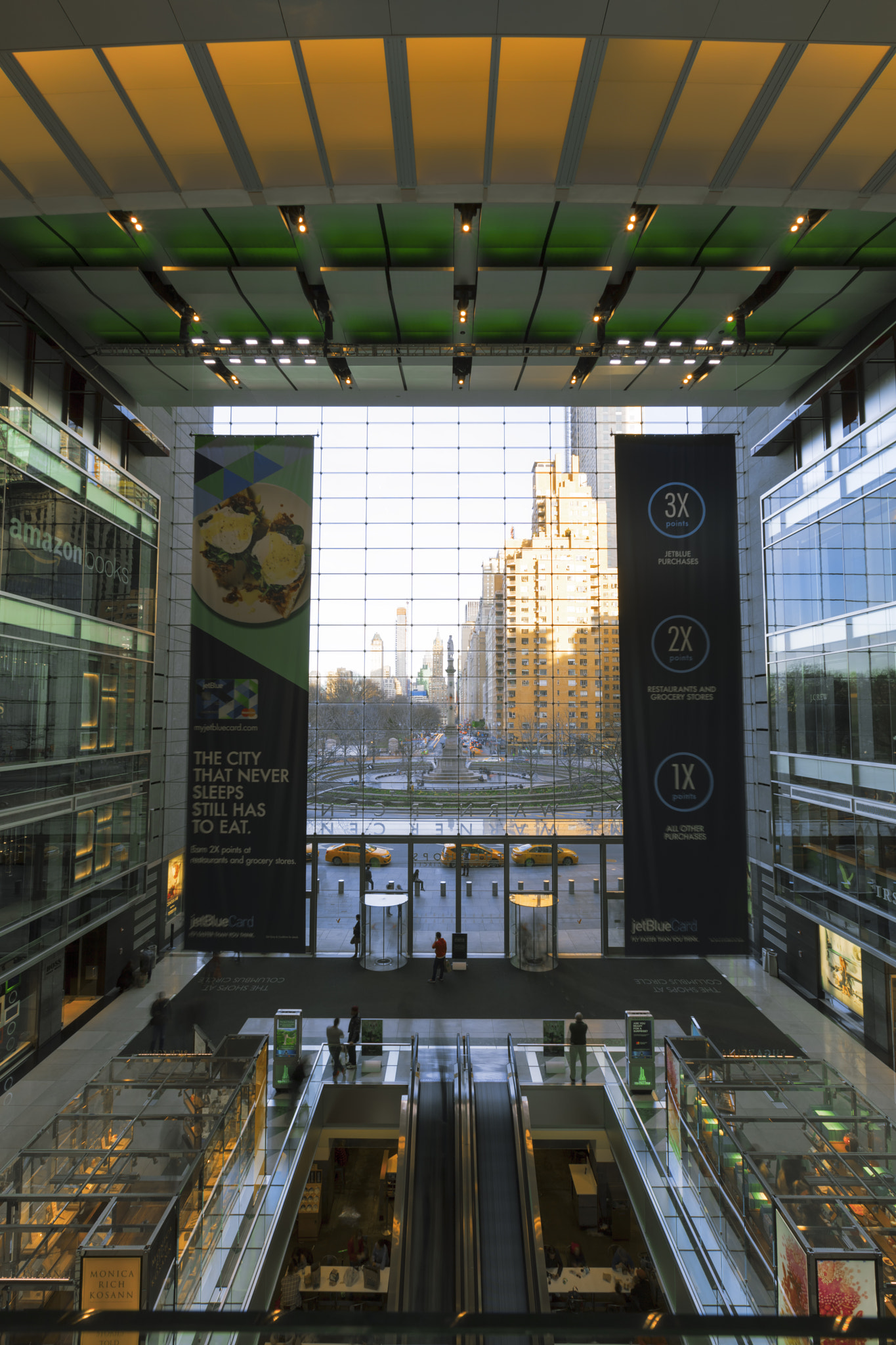 Canon EF 16-35mm F2.8L II USM sample photo. Columbus circle viewed from time warner center. photography