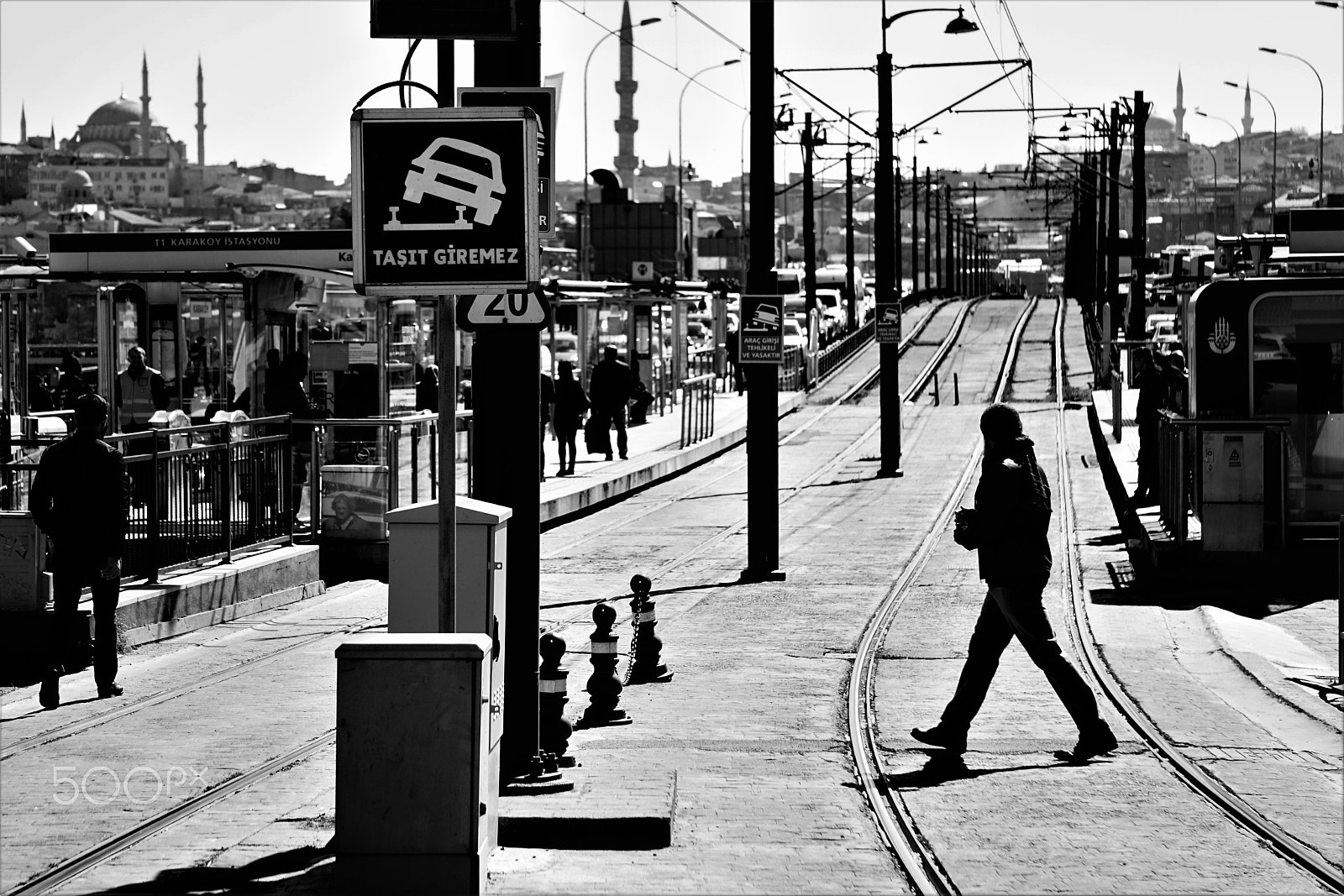 Sony FE 24-240mm F3.5-6.3 OSS sample photo. Karaköy tram station photography