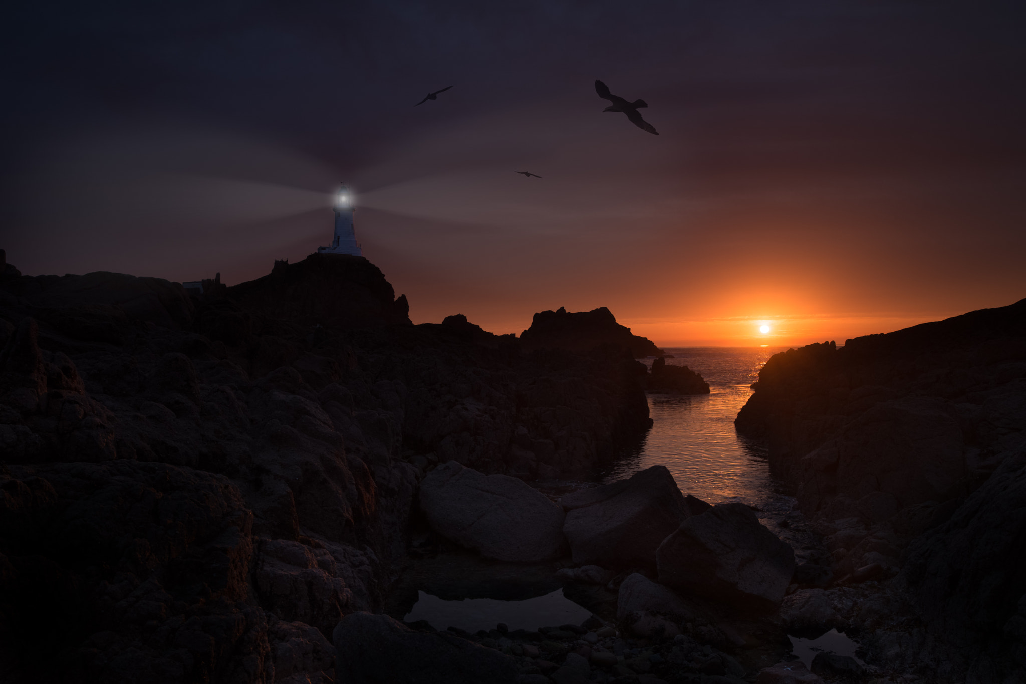 Nikon D800 sample photo. Corbiere sunset photography