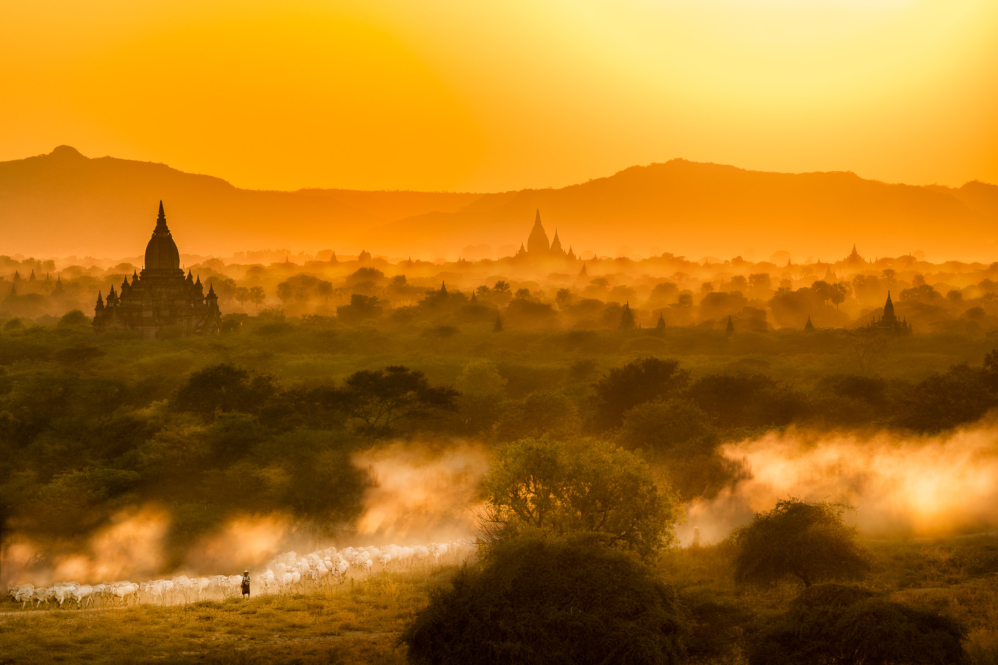 Sony a7R II + Sony FE 70-300mm F4.5-5.6 G OSS sample photo. Ancient bagan photography