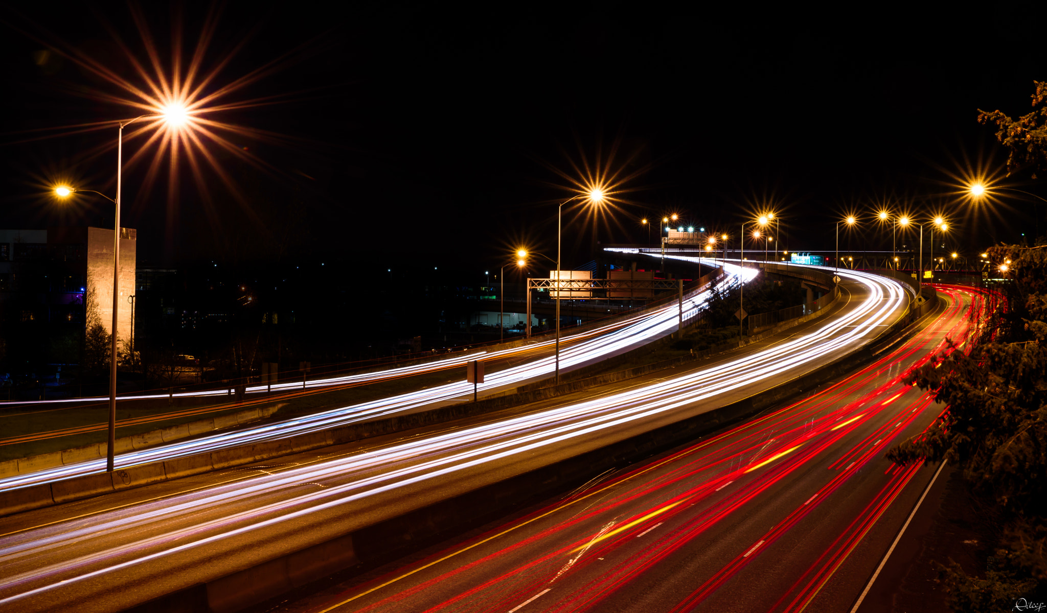 Tamron SP 24-70mm F2.8 Di VC USD sample photo. Streak of traffic photography