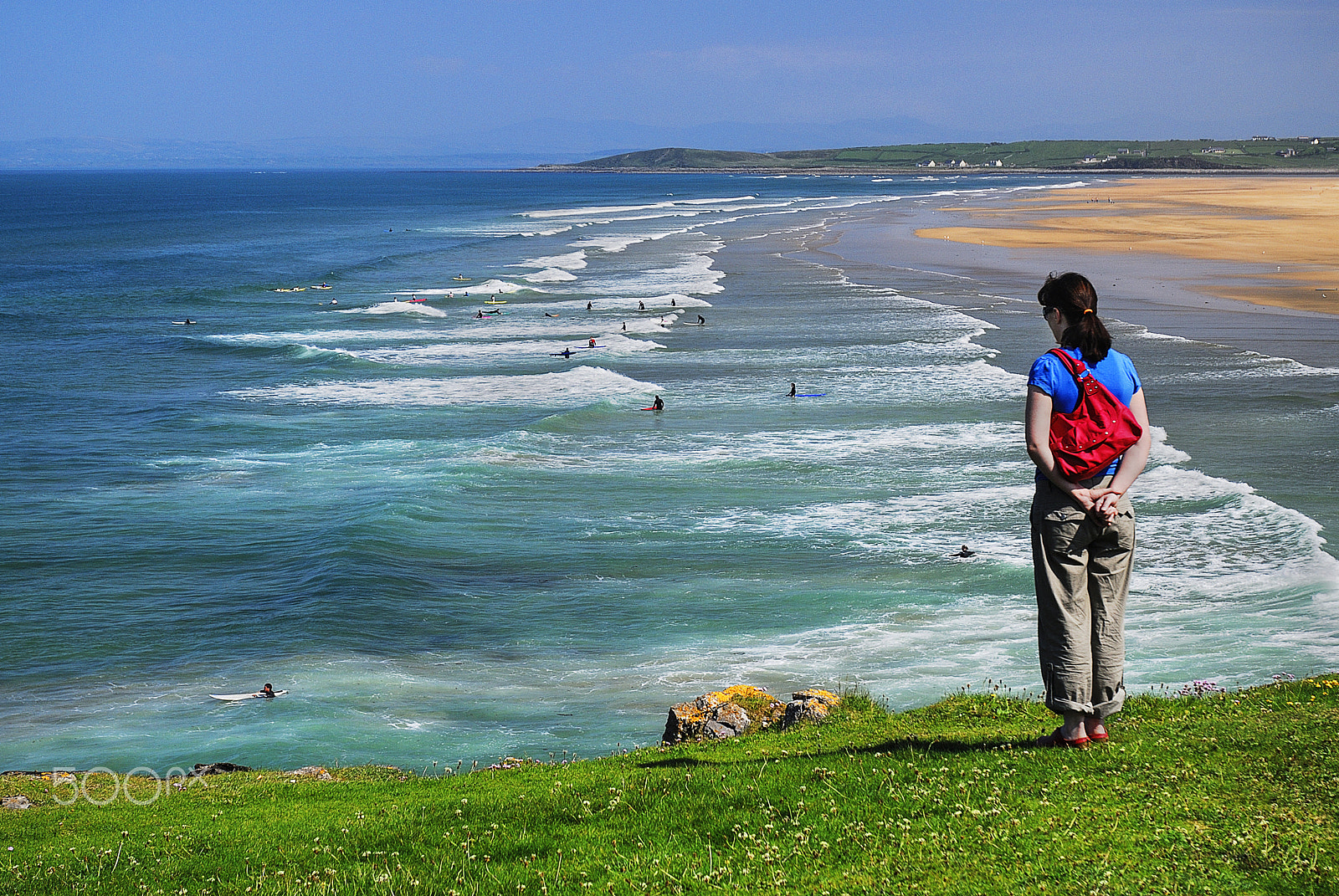 Nikon D200 sample photo. Ireland co donegal bundoran tullan strand photography