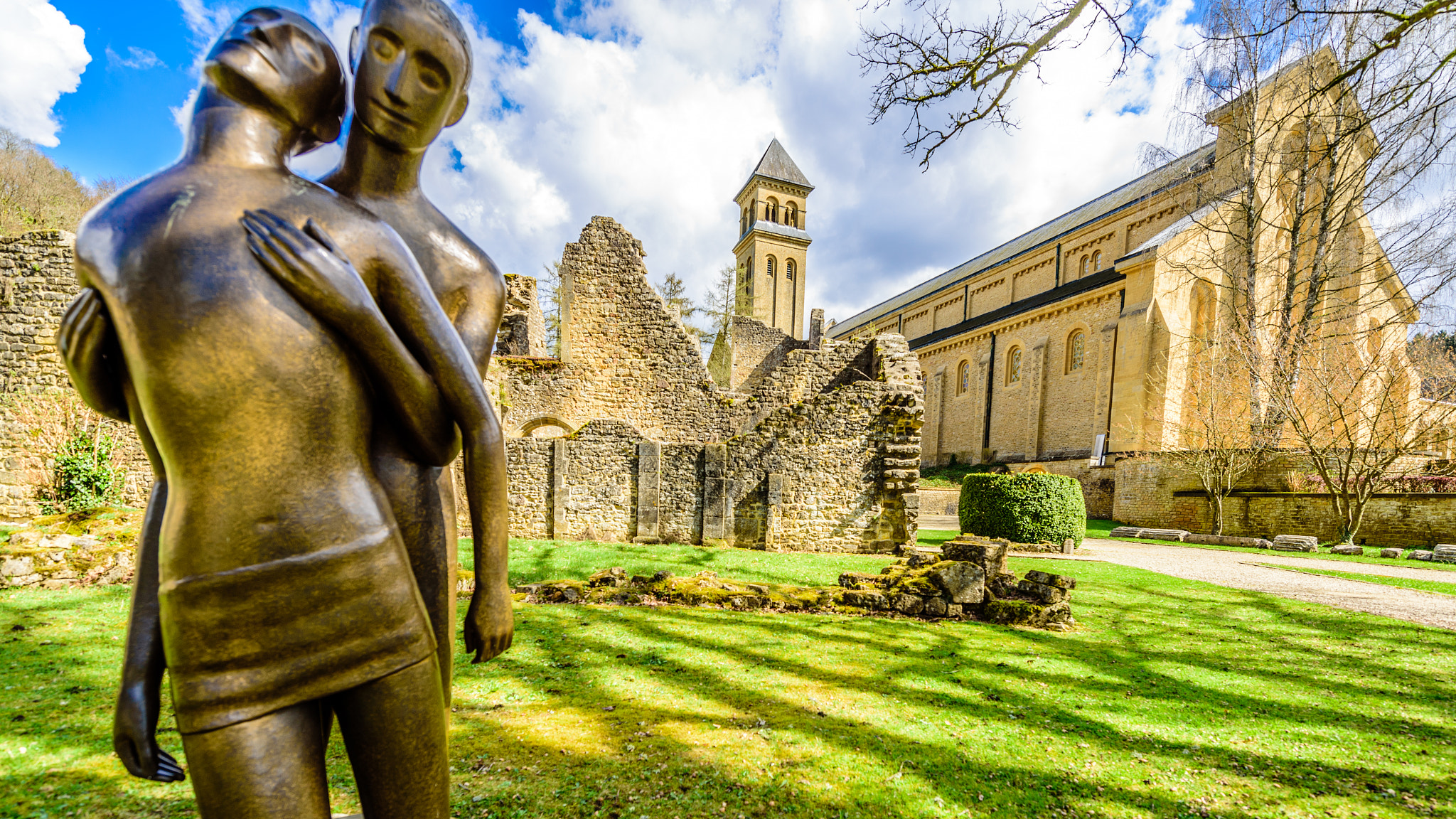 Nikon D750 + Nikon AF-S Nikkor 14-24mm F2.8G ED sample photo. Orval abbey, belgium photography