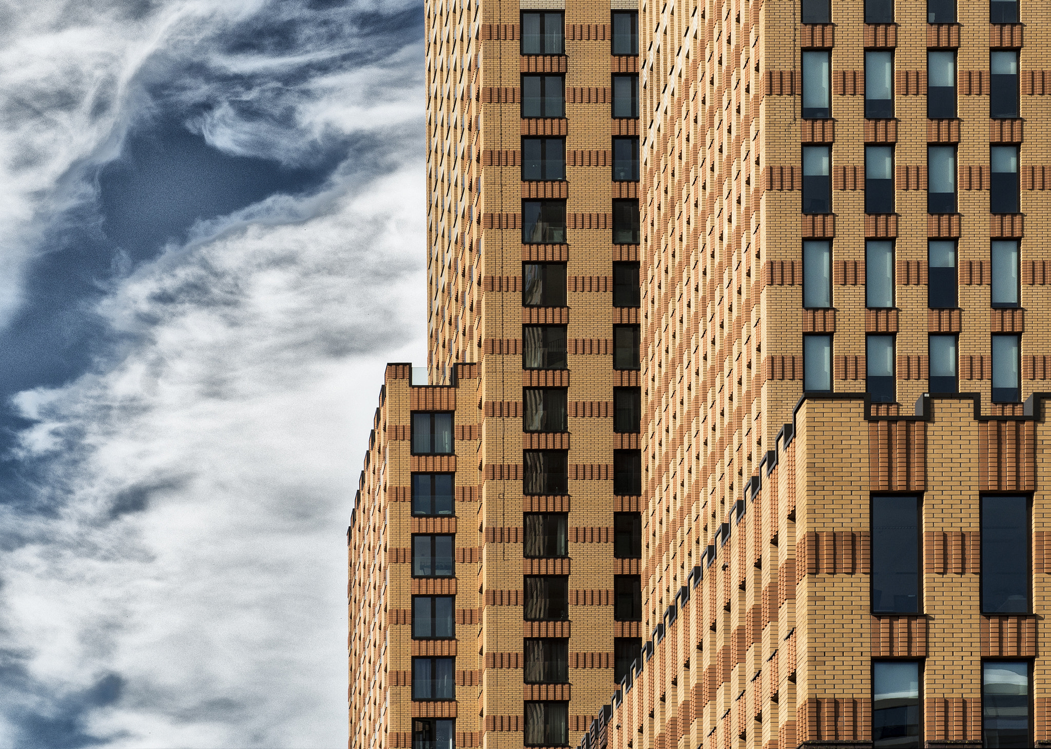 Nikon AF-S Nikkor 24-70mm F2.8G ED sample photo. Bricks and sky photography