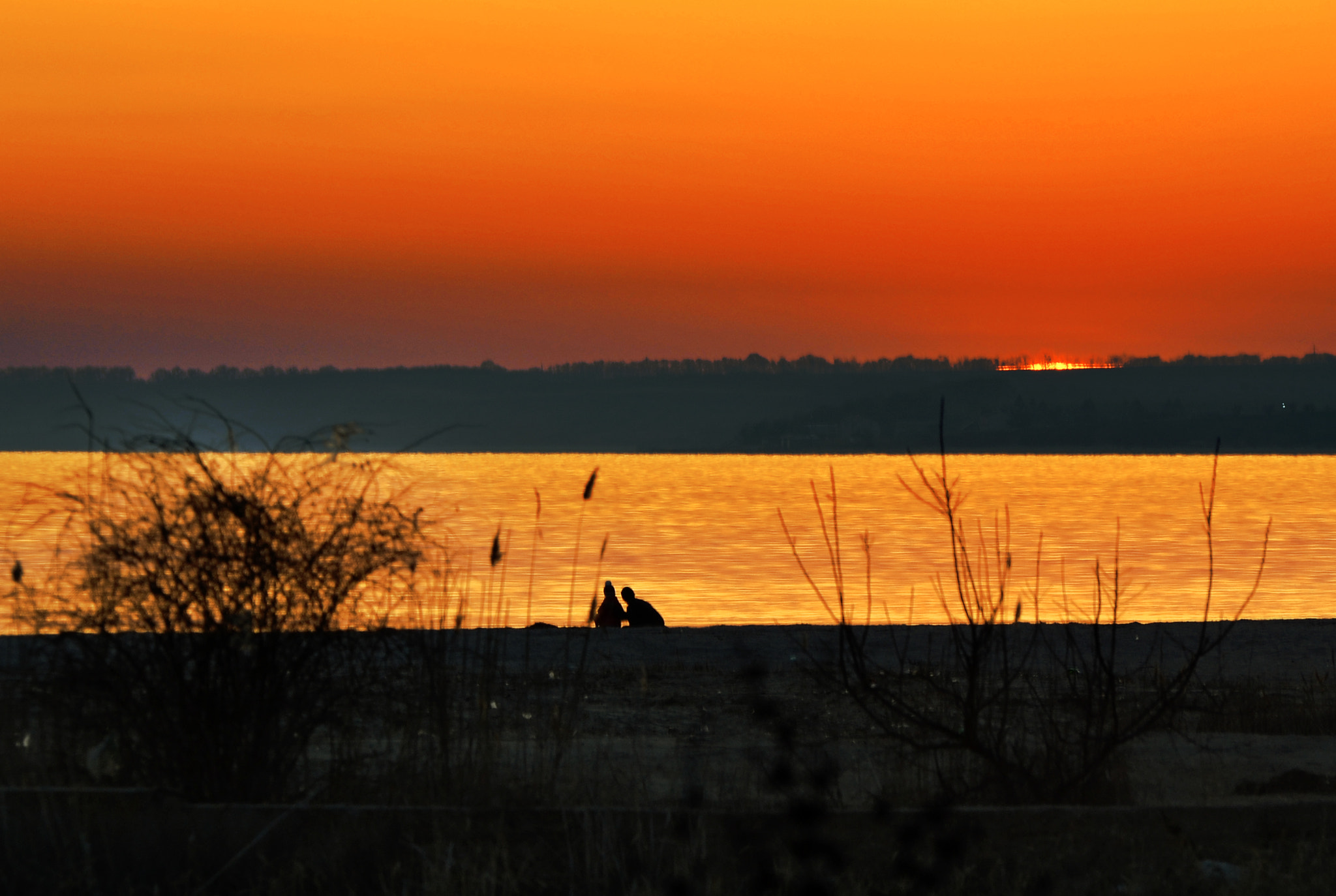Nikon D3100 sample photo. Закат. Солнышко садится. photography