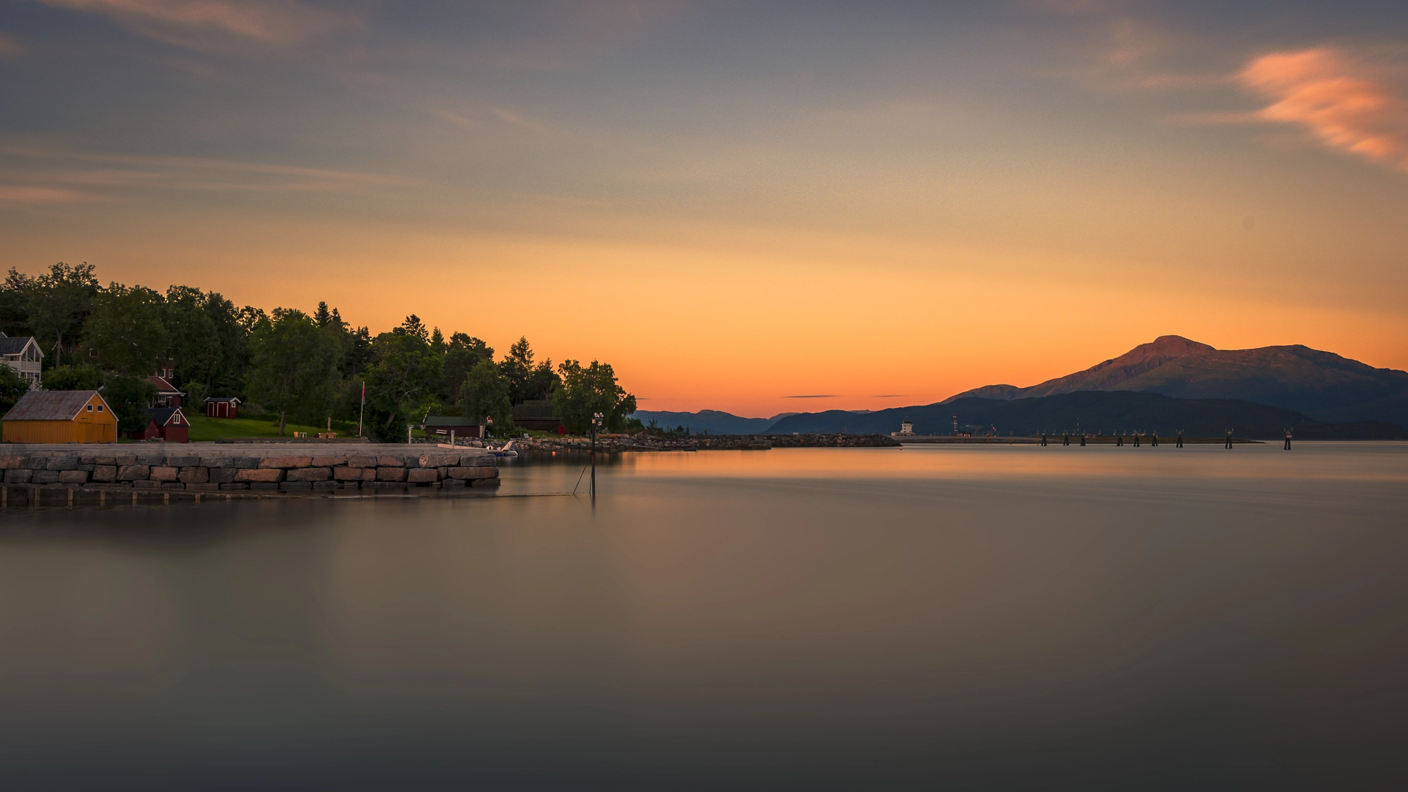 Nikon D810 sample photo. Sunset in molde, norway. photography