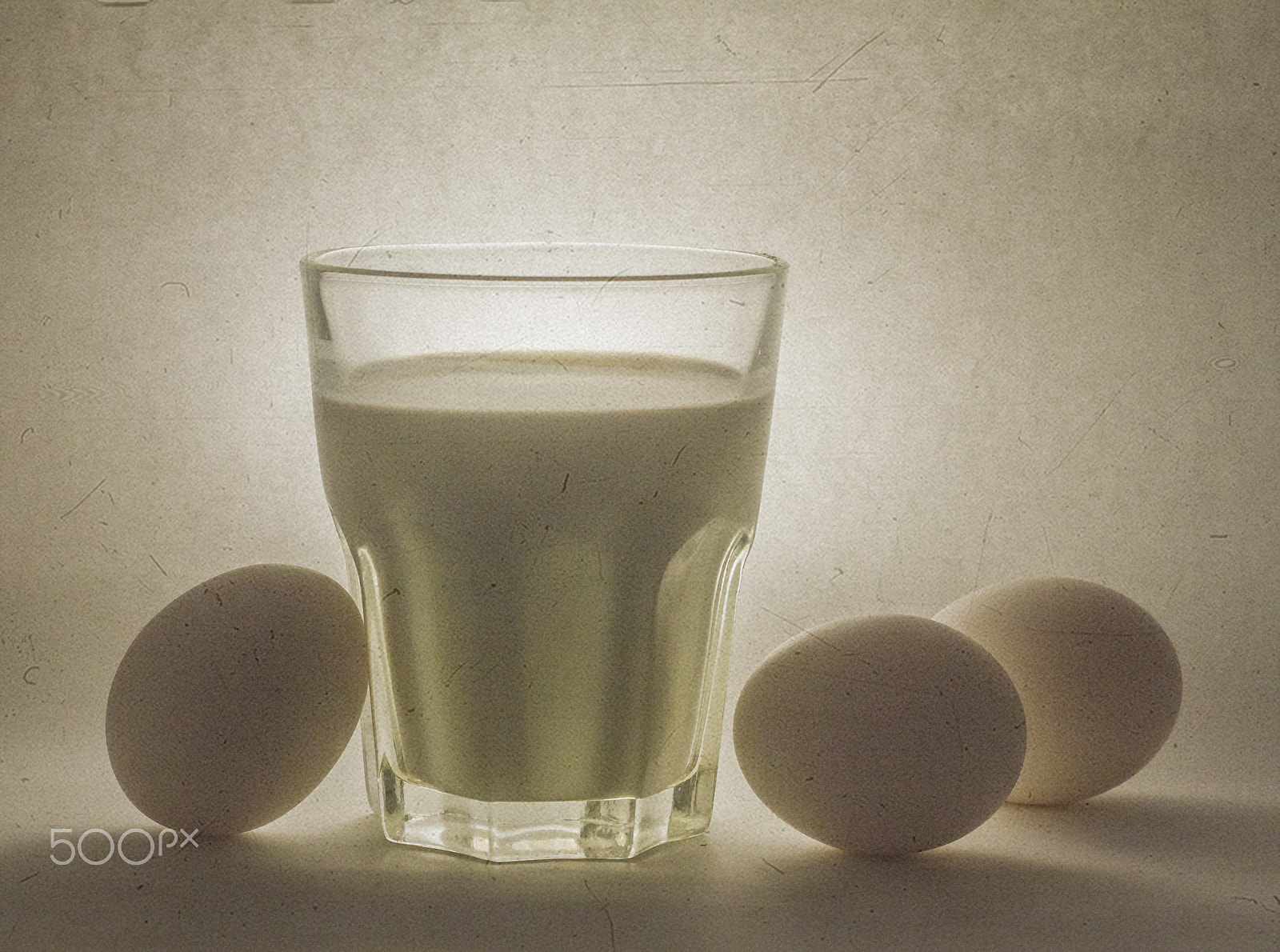 Canon EOS 7D + Canon EF 50mm F1.8 STM sample photo. Milk in a glass jar and eggs photography