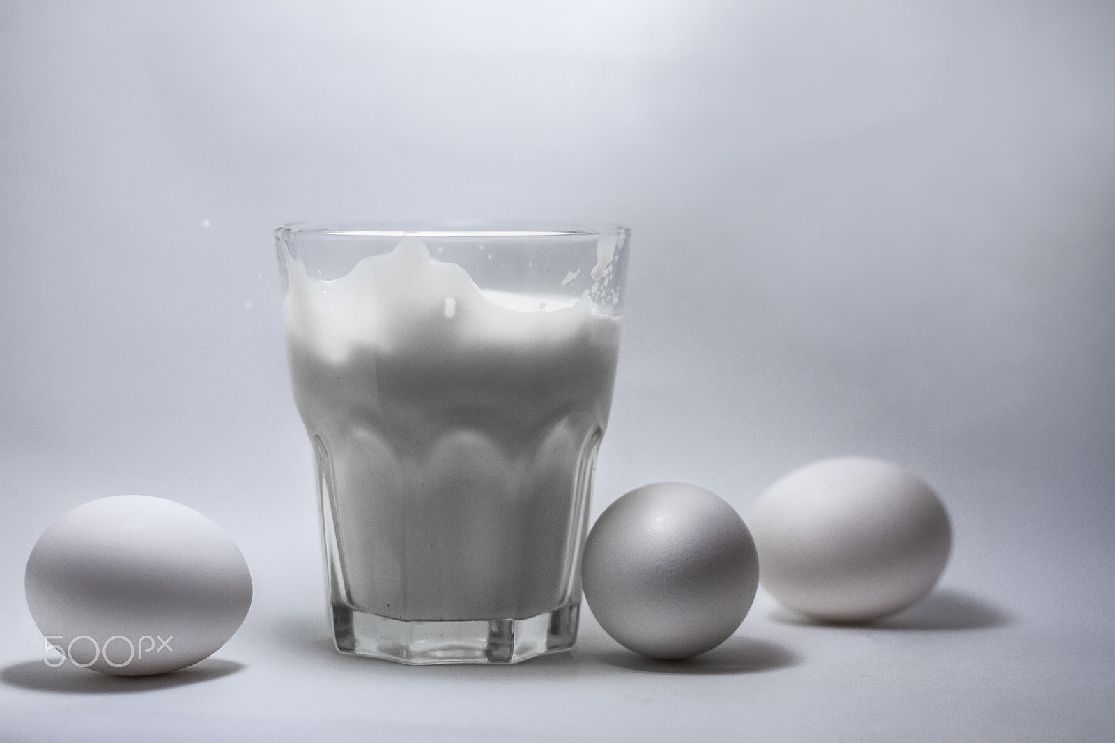 Canon EOS 7D sample photo. Milk in a glass jar and eggs photography