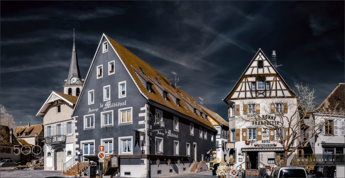 35-70mm F4 sample photo. Editorial: 30th march 2017: ville, france. infrared view of vill photography
