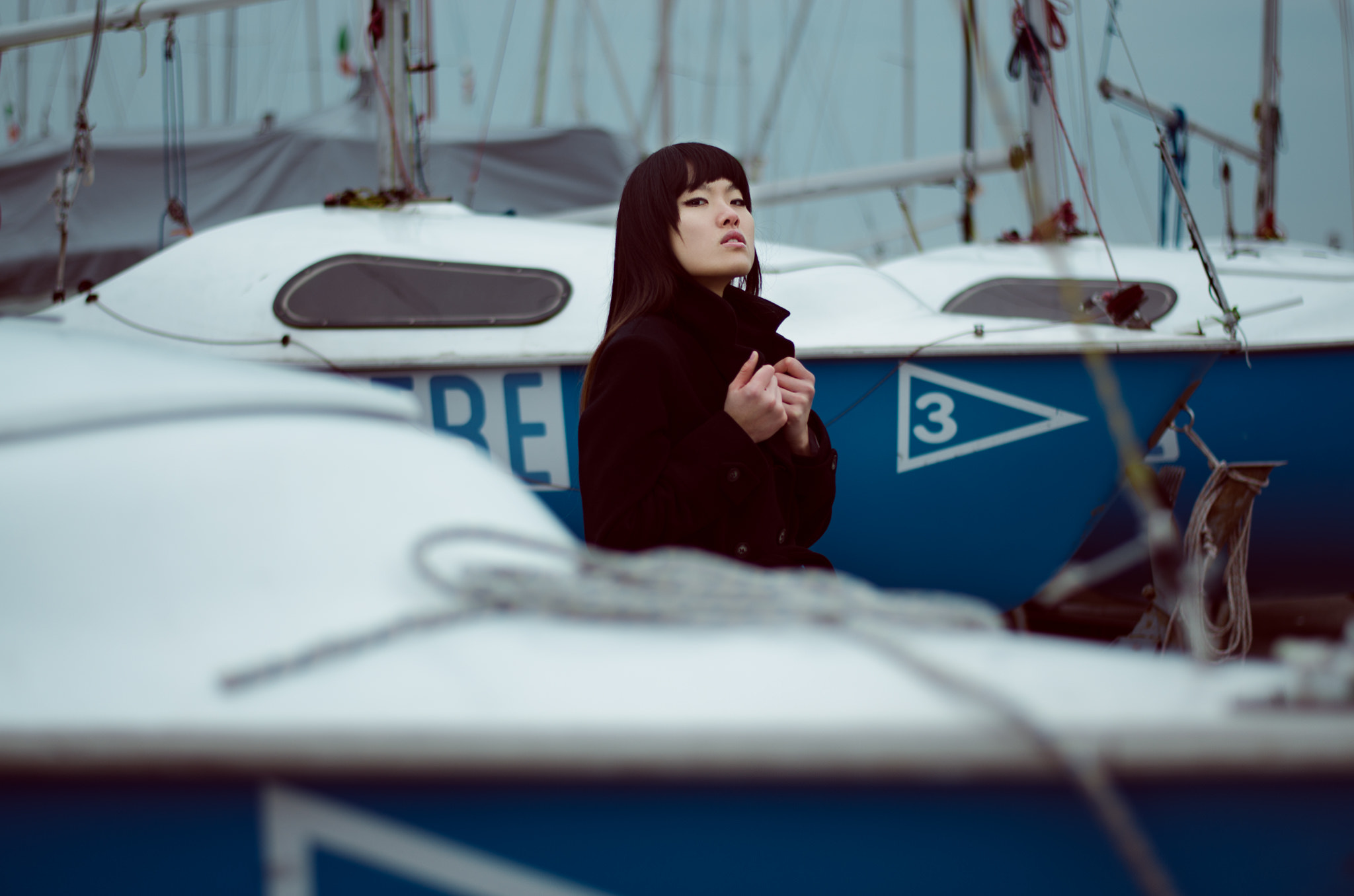 Nikon D7000 + Nikon AF-S Nikkor 50mm F1.8G sample photo. The girl and the boats ii photography