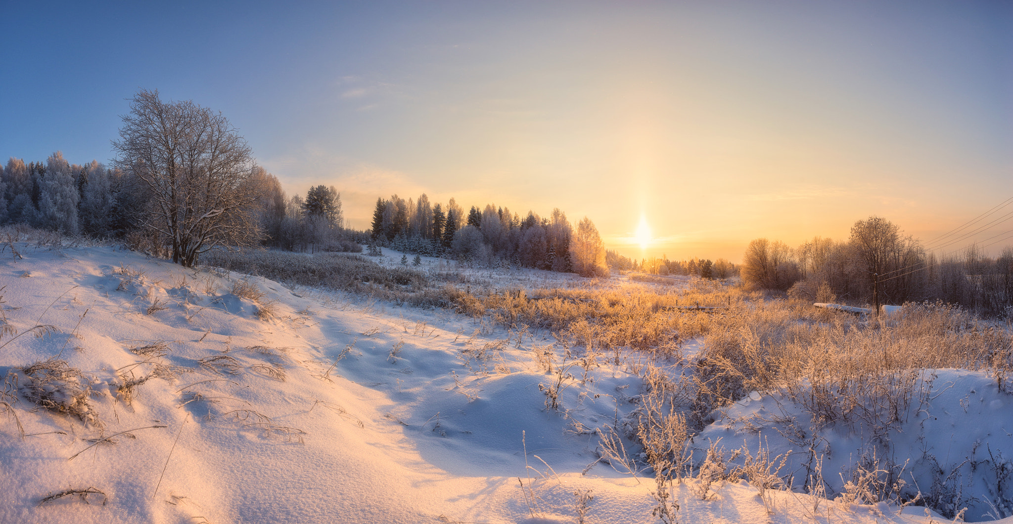 Nikon D610 + Nikon AF-S Nikkor 14-24mm F2.8G ED sample photo. 609. winter in the village iv photography