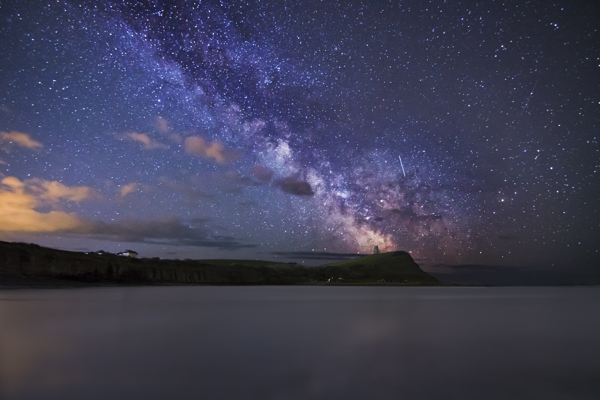 Canon EOS 760D (EOS Rebel T6s / EOS 8000D) sample photo. Milky way center over kimmeridge bay, dorset, uk photography
