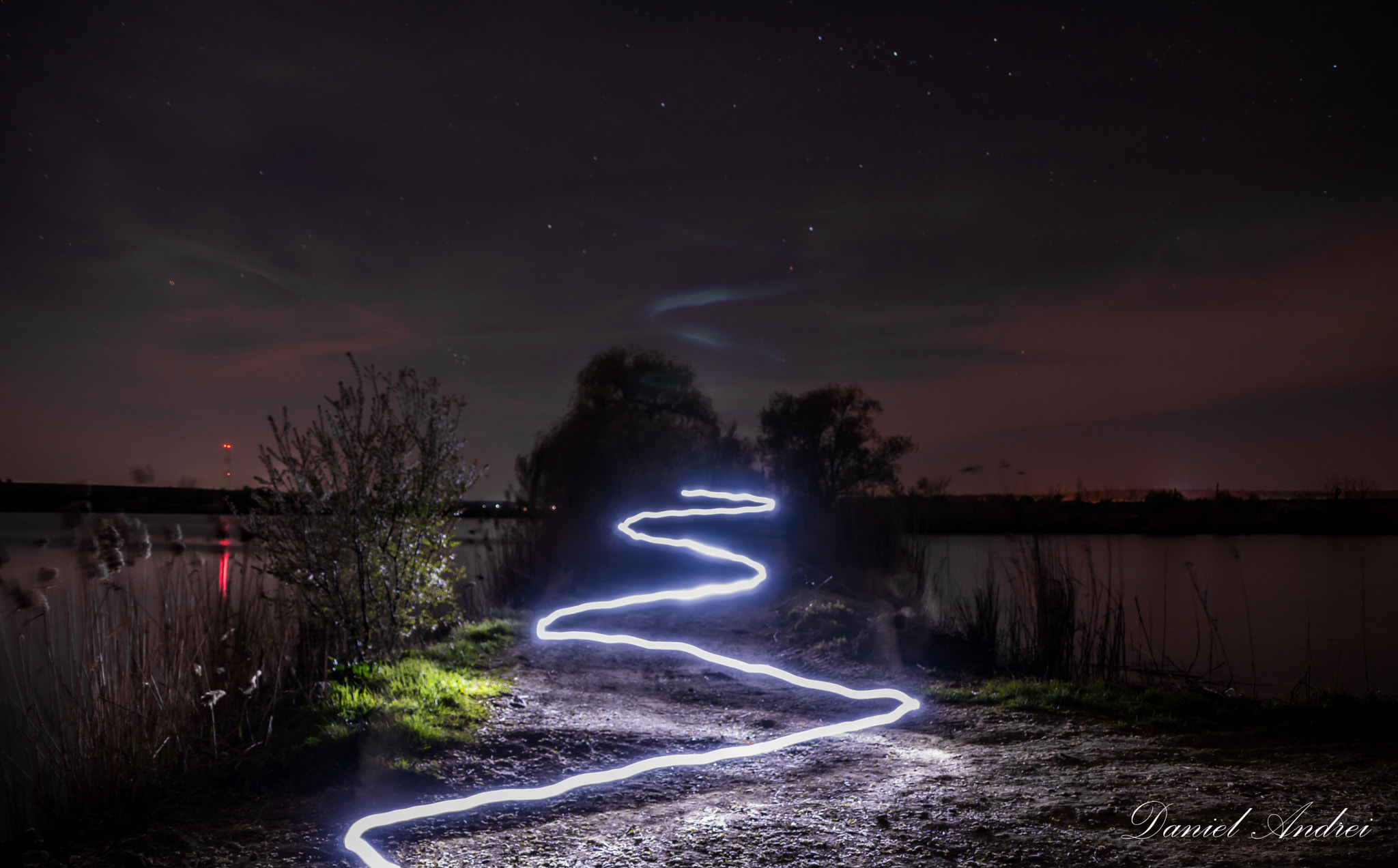 Nikon D3200 sample photo. Light painting photography