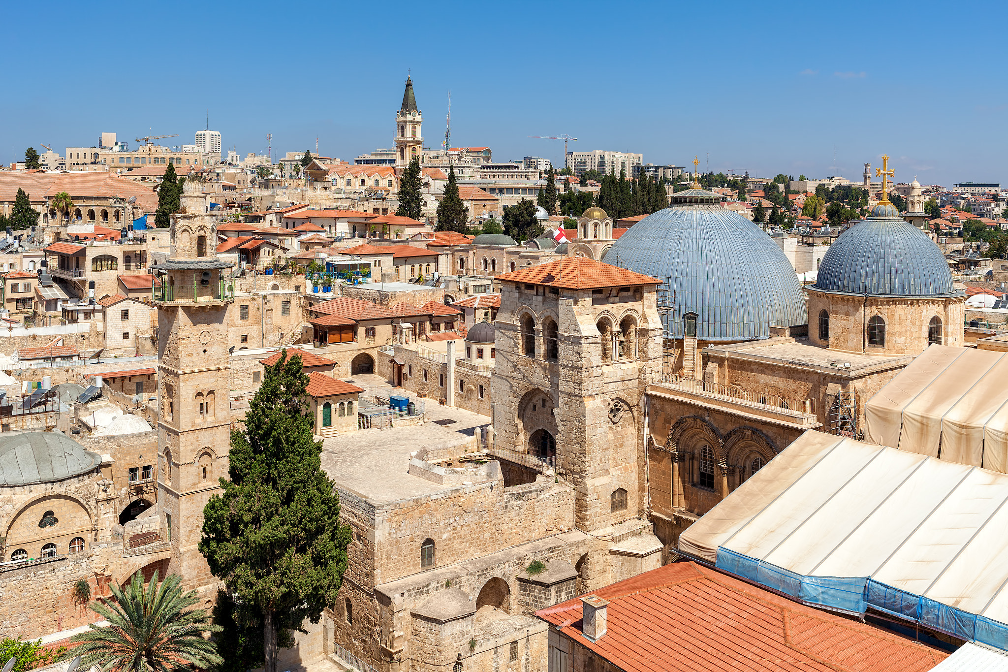Canon EOS 5D Mark II sample photo. View of jerusalem old city from above. photography
