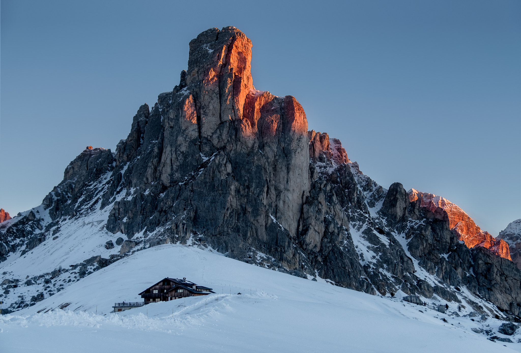 Fujifilm X-T2 sample photo. Passo giau in morning sunbath photography