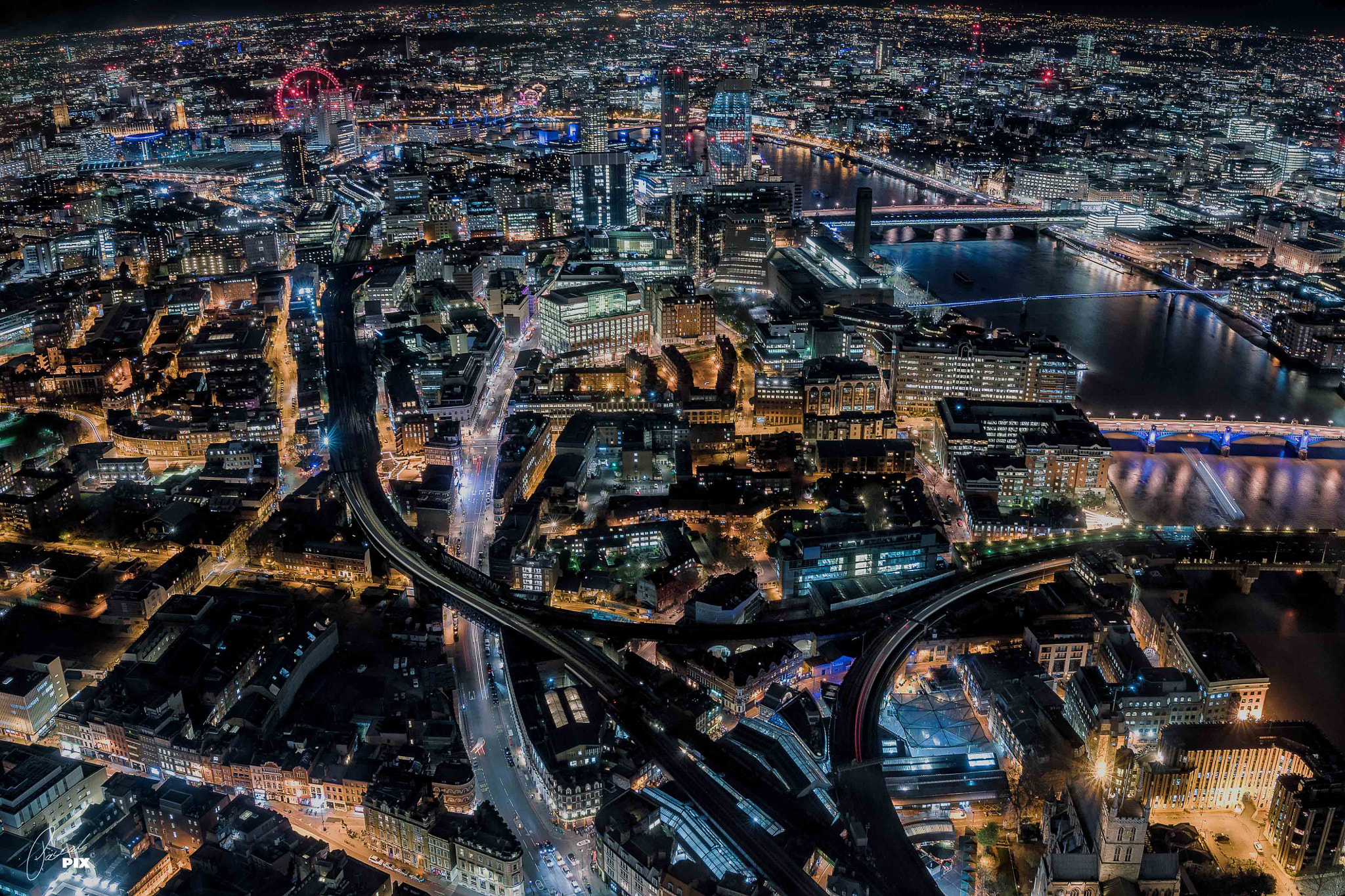 Nikon D5500 sample photo. London at night. taken from the top of the shard. photography