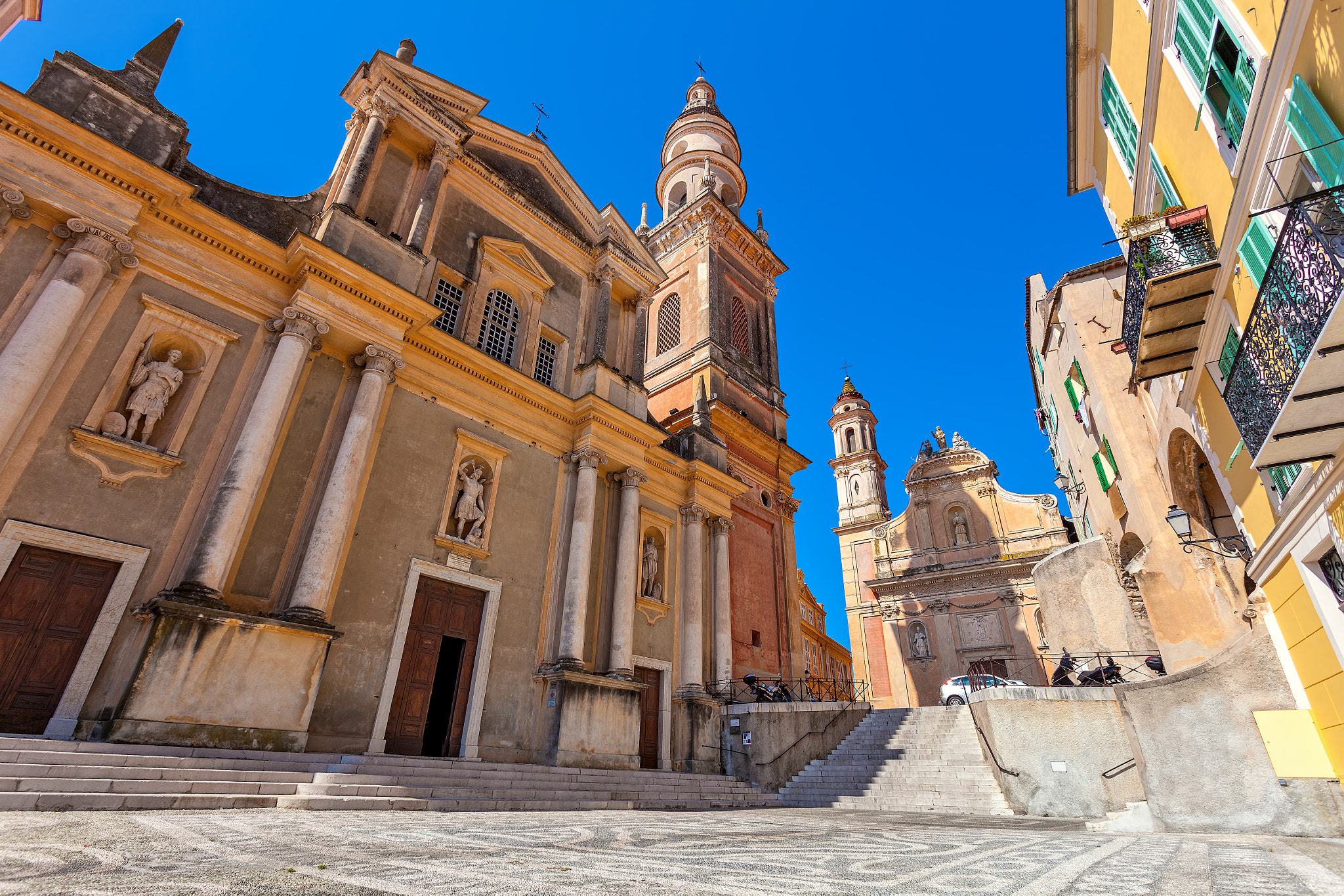 Canon EF 17-40mm F4L USM sample photo. Saint-michel archange basilica in menton, france. photography