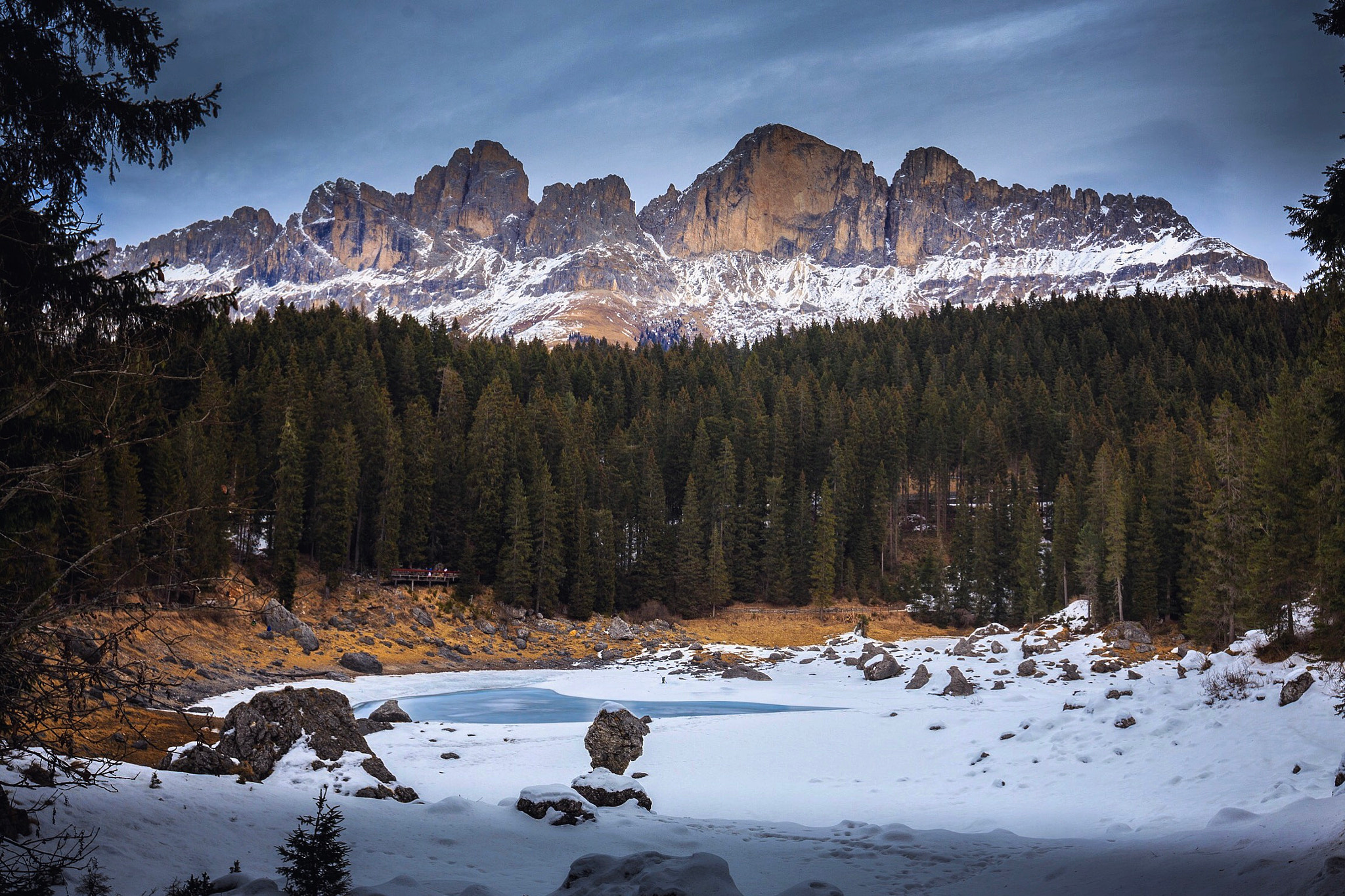 Canon EF 16-35mm F2.8L II USM sample photo. Karersee dolomites photography