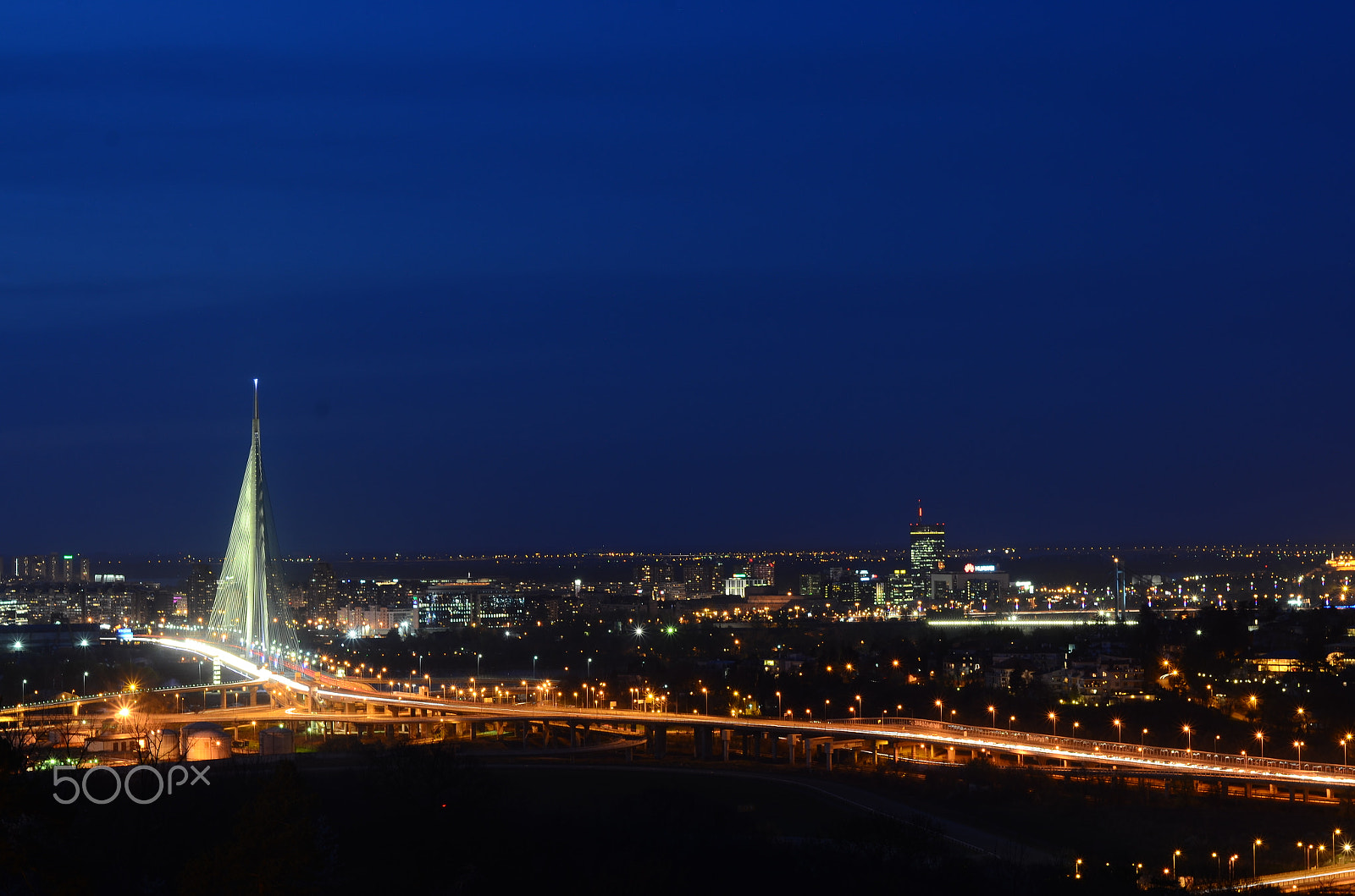 Nikon D7000 sample photo. Ada bridge, belgrade photography