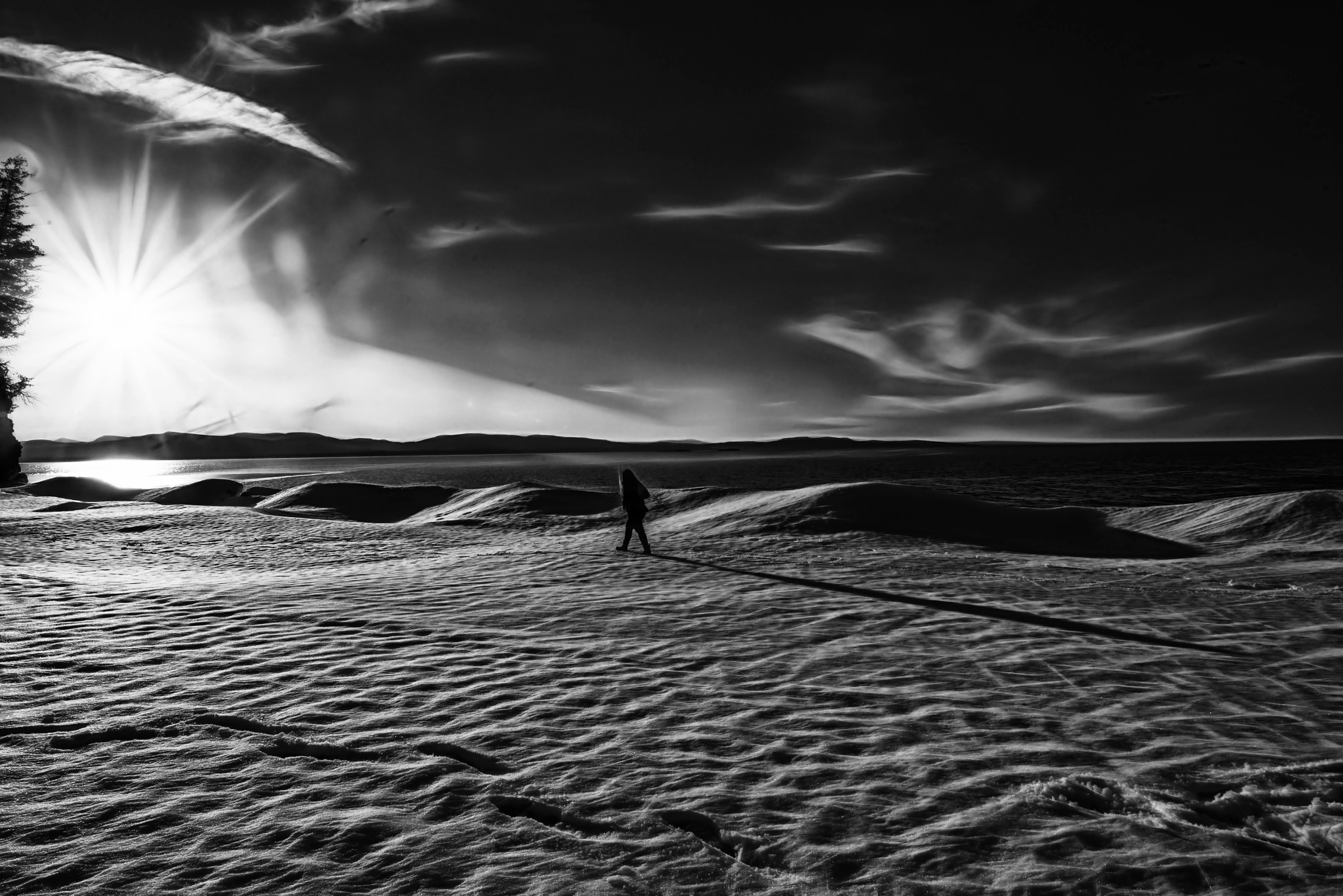 Nikon D800 sample photo. Snow dunes walker photography