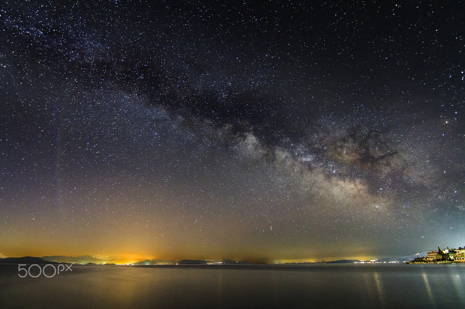 Canon EOS 7D sample photo. Milky way from benitses , corfu greece photography