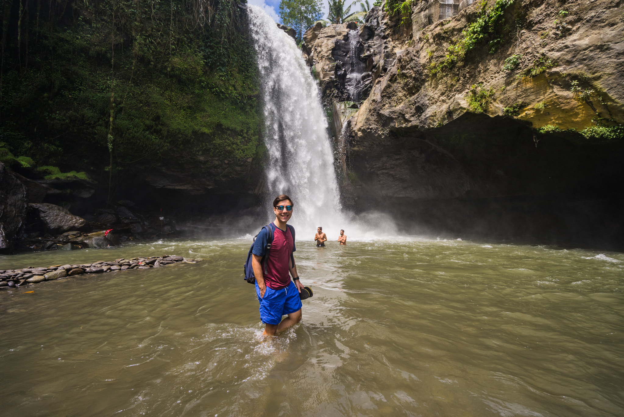 Sony a7R sample photo. Tegenungan waterfall photography