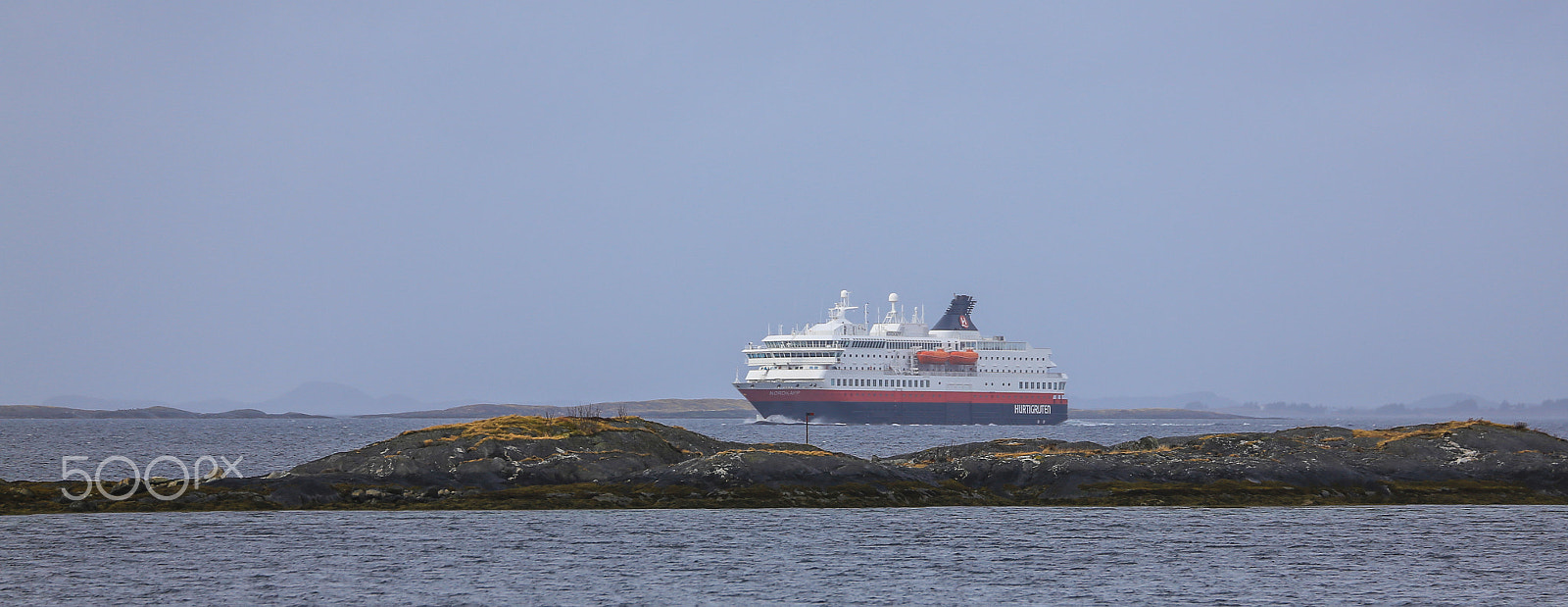 Canon EOS 6D sample photo. Coastal liner ms nordkapp traveling southward photography