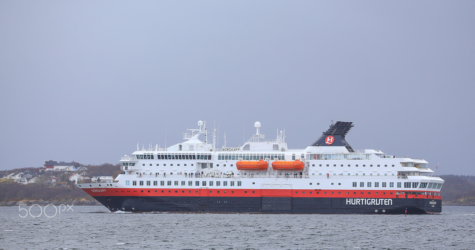 Canon EF 70-300mm F4-5.6L IS USM sample photo. Coastal liner ms nordkapp traveling southward photography