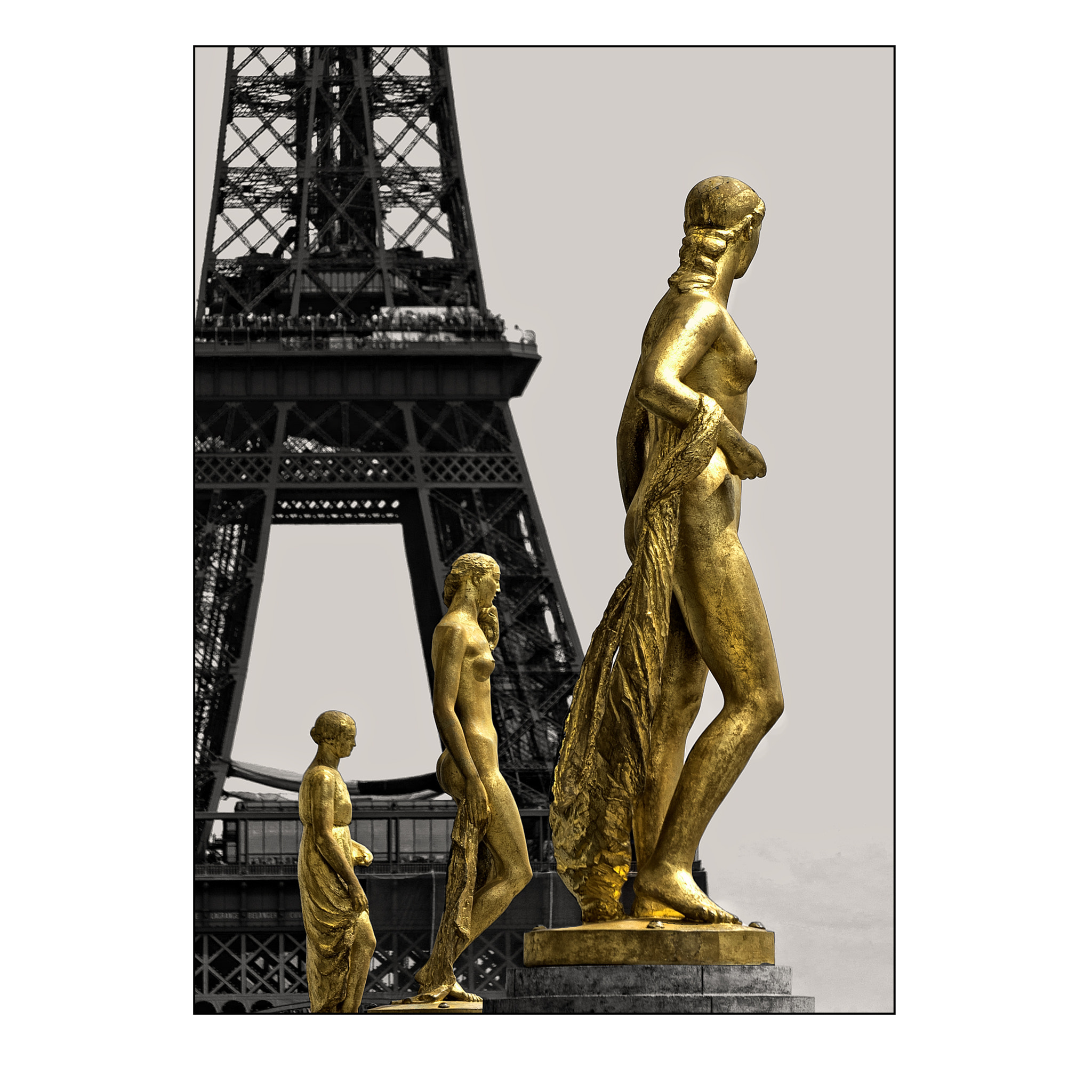 Nikon D90 sample photo. Paris mon amour with a touch of gold photography