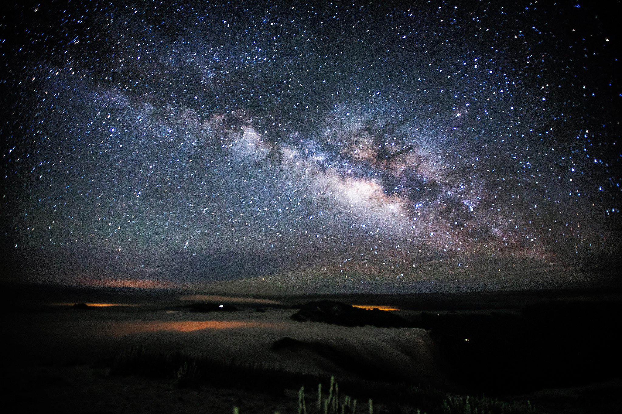 Canon EF 16-35mm F2.8L II USM sample photo. Galaxy with cloud waterfall photography