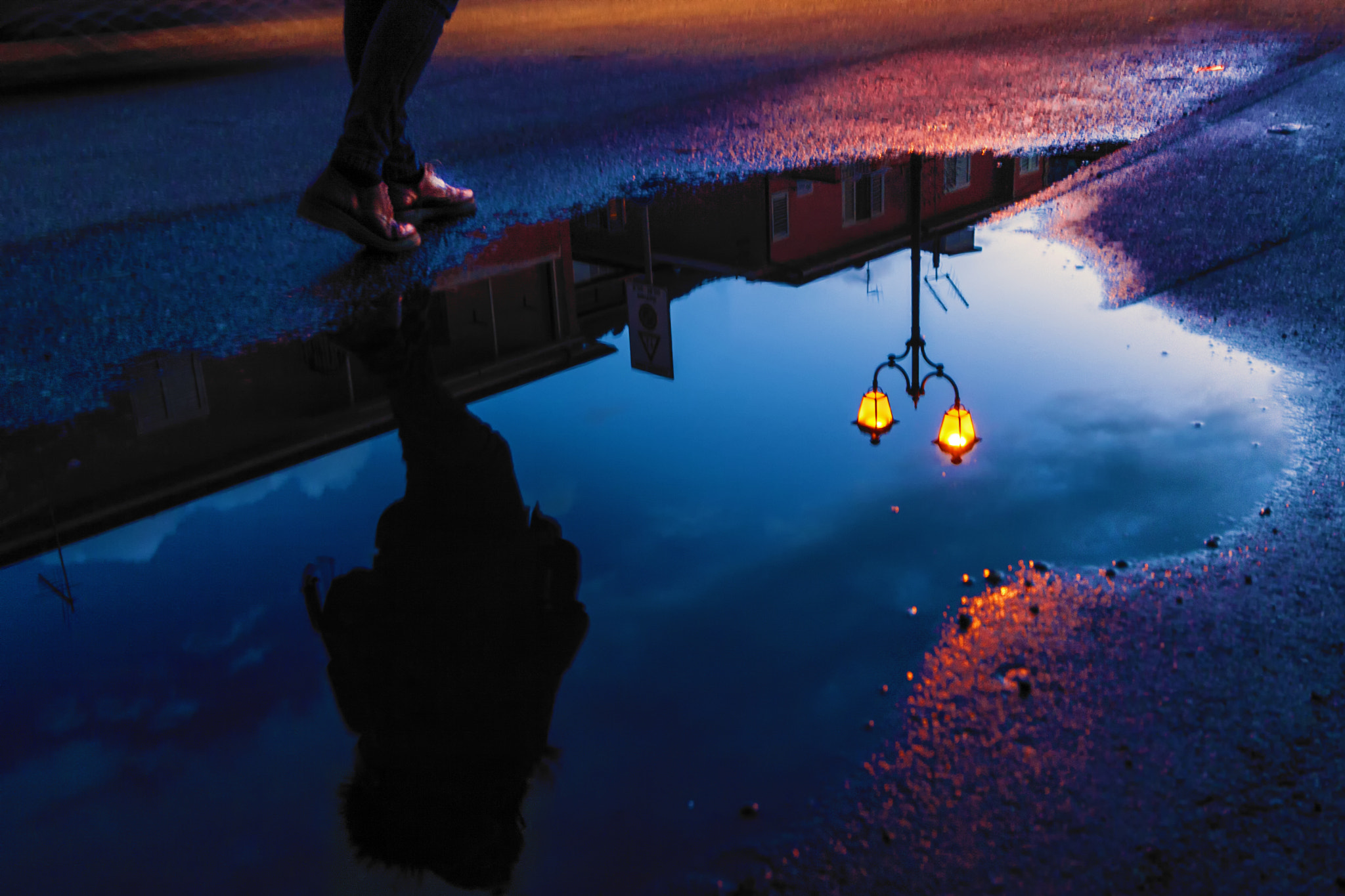 Canon EOS 30D sample photo. Midnight reflection photography