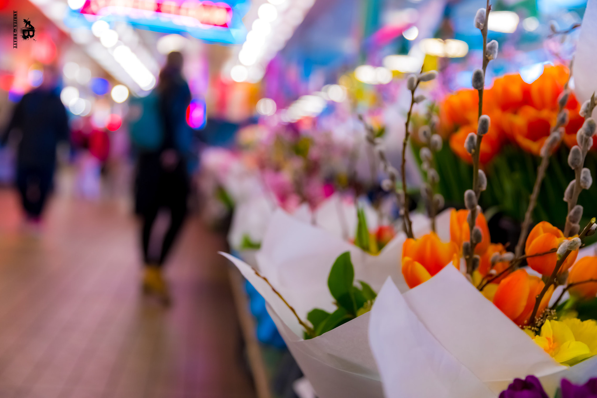 Canon EF 24-70mm F2.8L II USM sample photo. Flower market photography