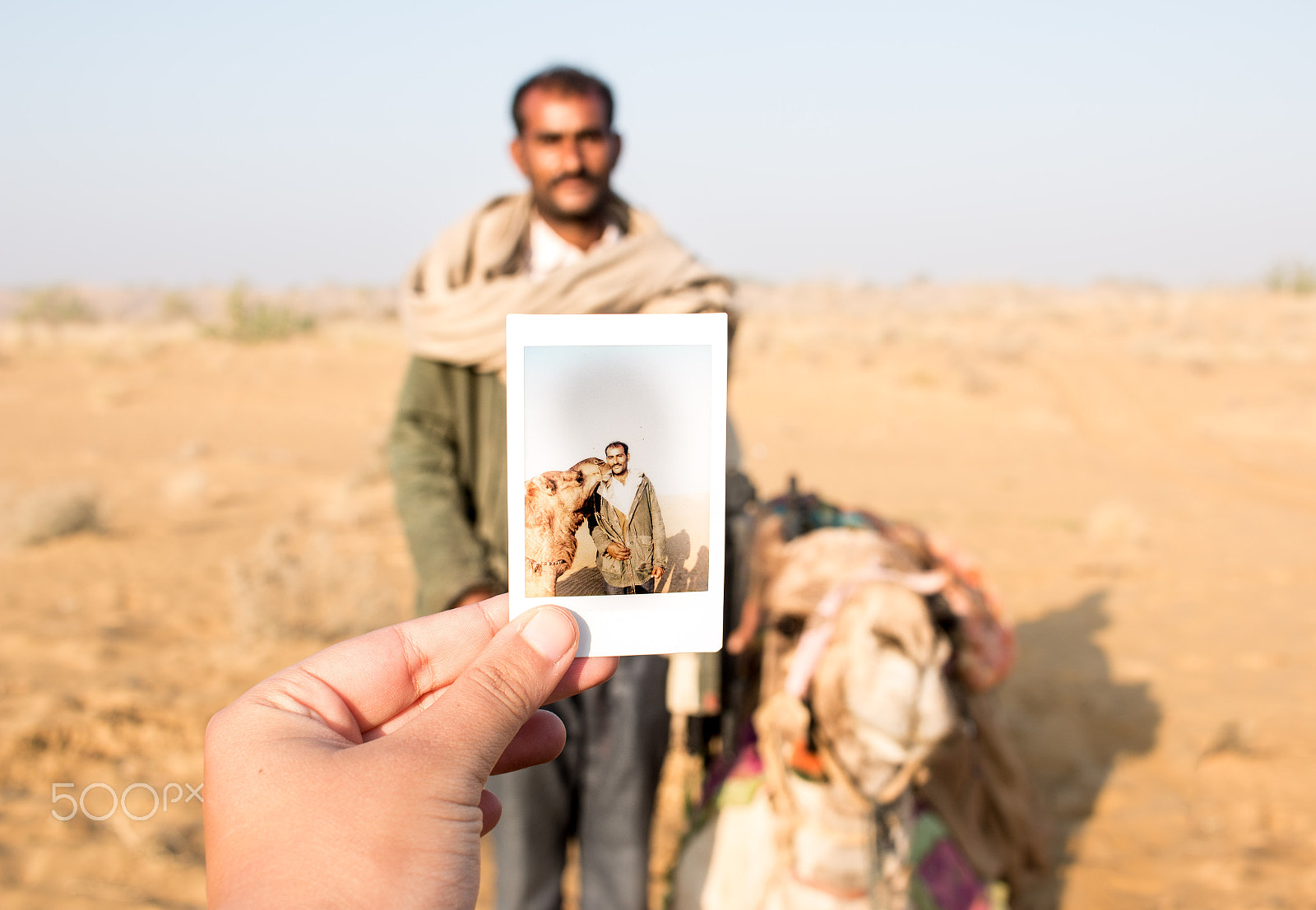 Canon EF-S 24mm F2.8 STM sample photo. A camel shepherd in the thar desert photography