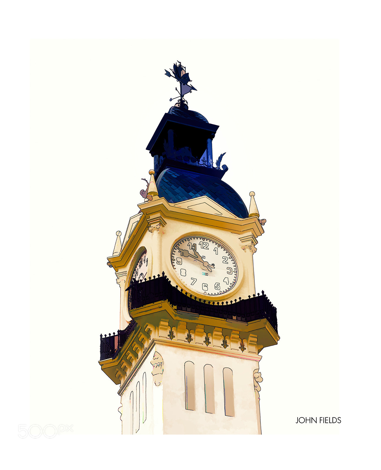 Panasonic Lumix DMC-GX8 + Panasonic Lumix G X Vario 35-100mm F2.8 OIS sample photo. Simplified clock tower photography