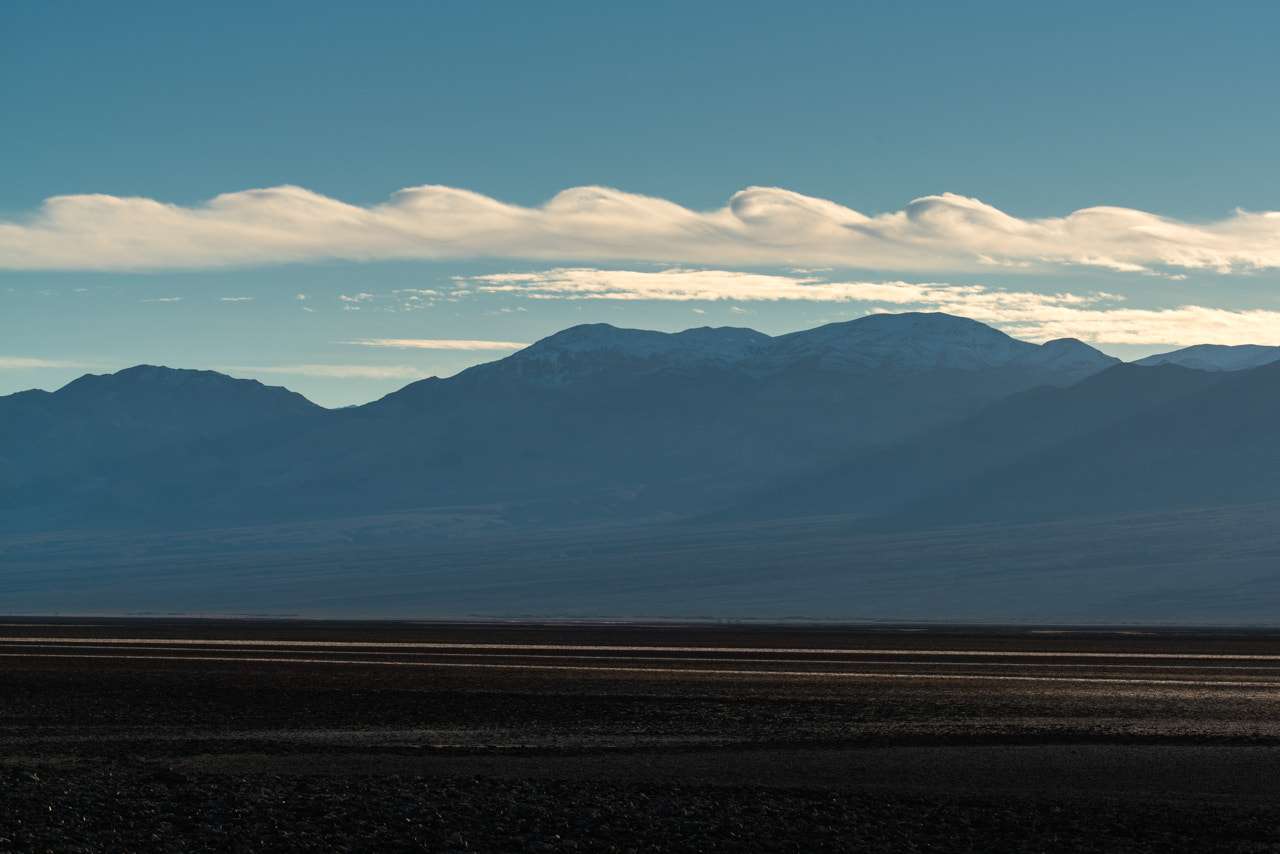 Sony a7R II + Canon EF 100-400mm F4.5-5.6L IS II USM sample photo. Kelvin-helmholtz clouds over death valley photography