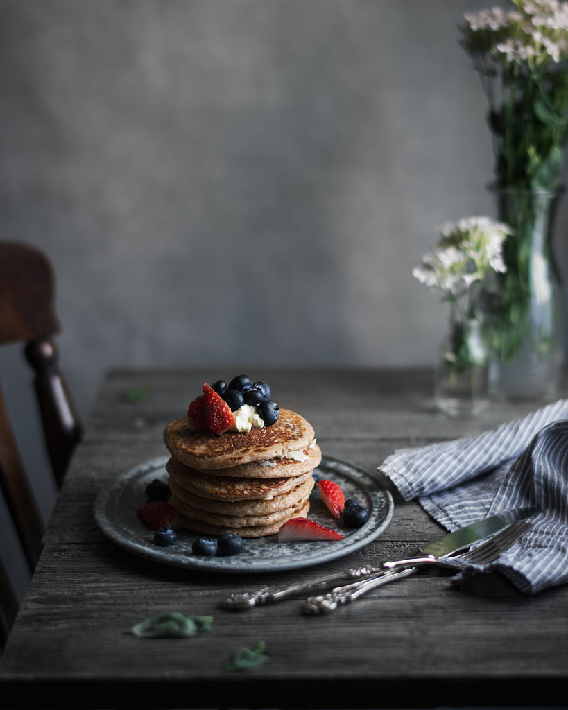 whole wheat pancakes. by Miki Fujii on 500px.com