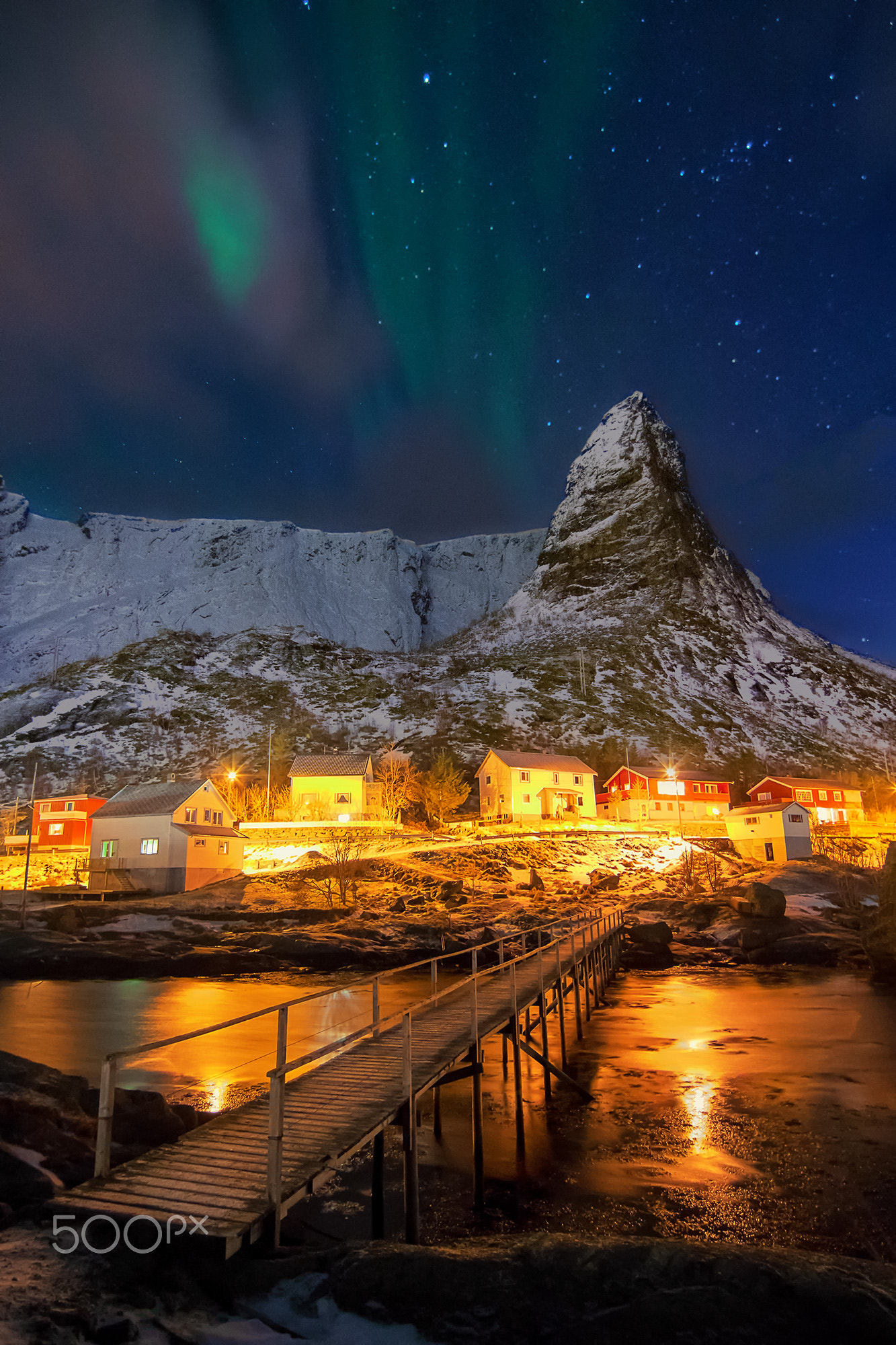 Aurora borealis over Hammarskaftet.