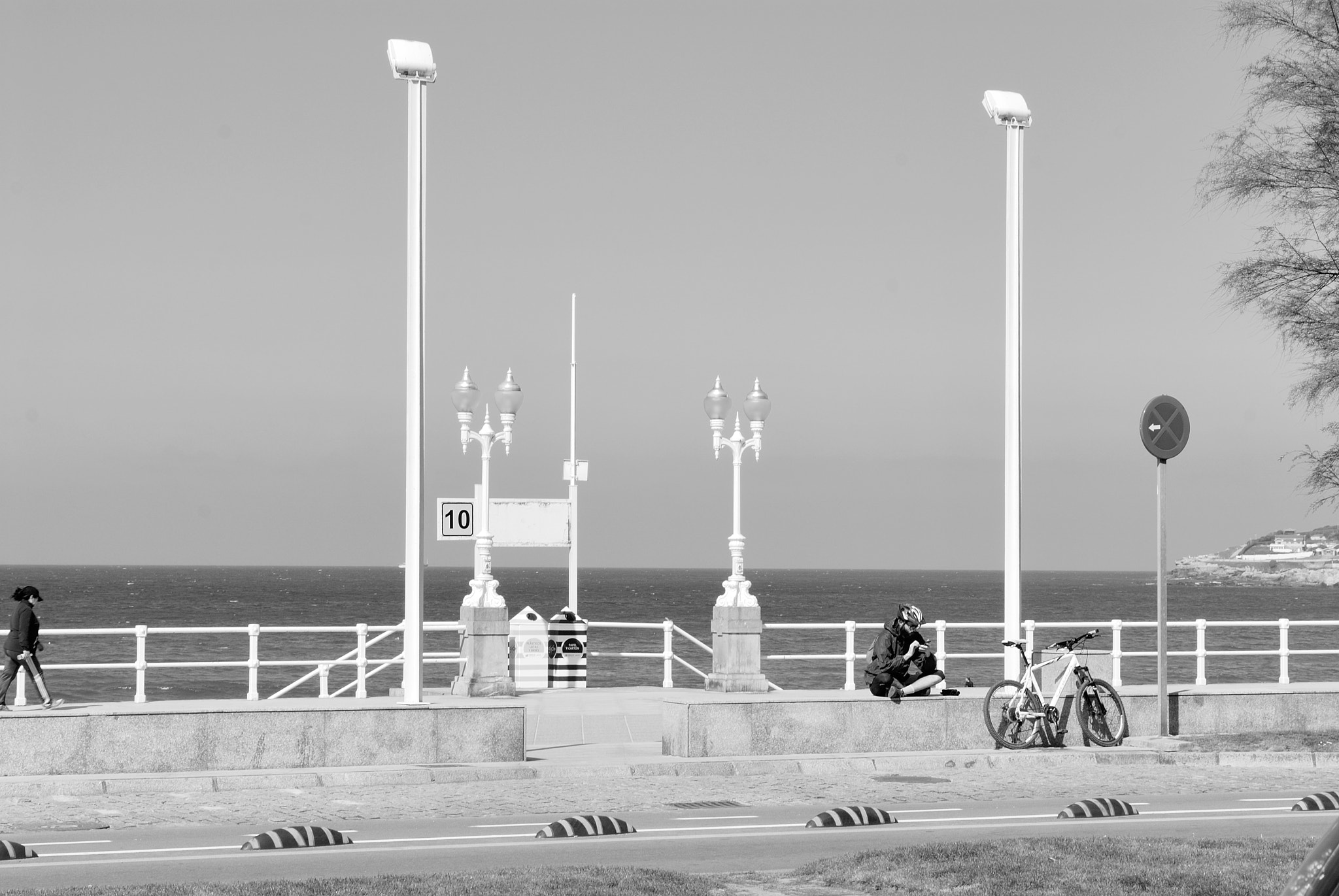 Descansando no paseo de San Lorenzo