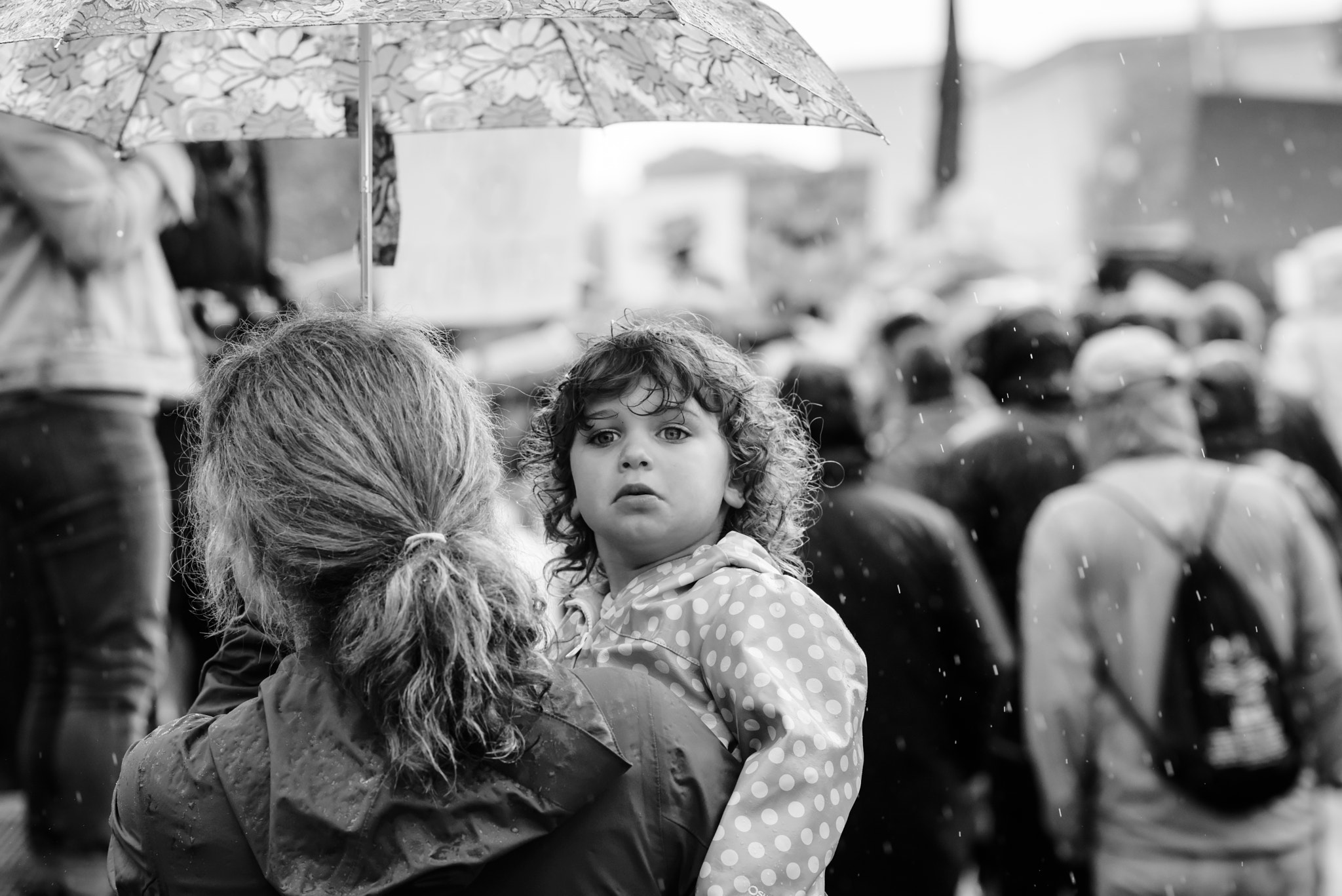 Nikon D810 + Nikon AF-S Nikkor 85mm F1.8G sample photo. A babe in the rain photography