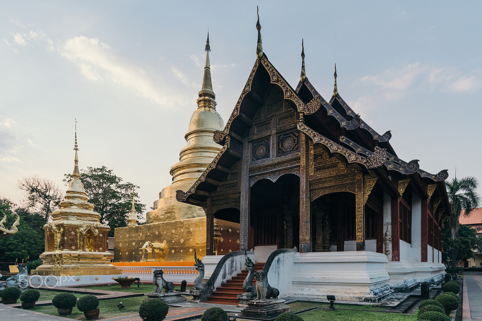 Nikon D750 sample photo. Phra singha temple. photography
