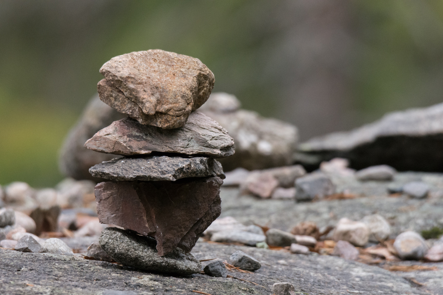 Nikon D7200 + Sigma 50mm F2.8 EX DG Macro sample photo. Rocks in a pile photography