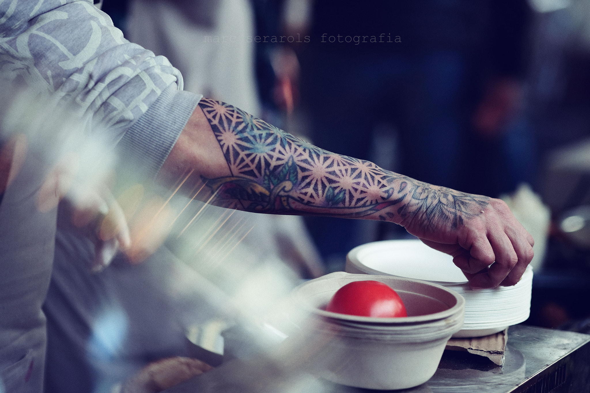 Fujifilm X-Pro2 + Fujifilm XF 90mm F2 R LM WR sample photo. Street food tattoo photography