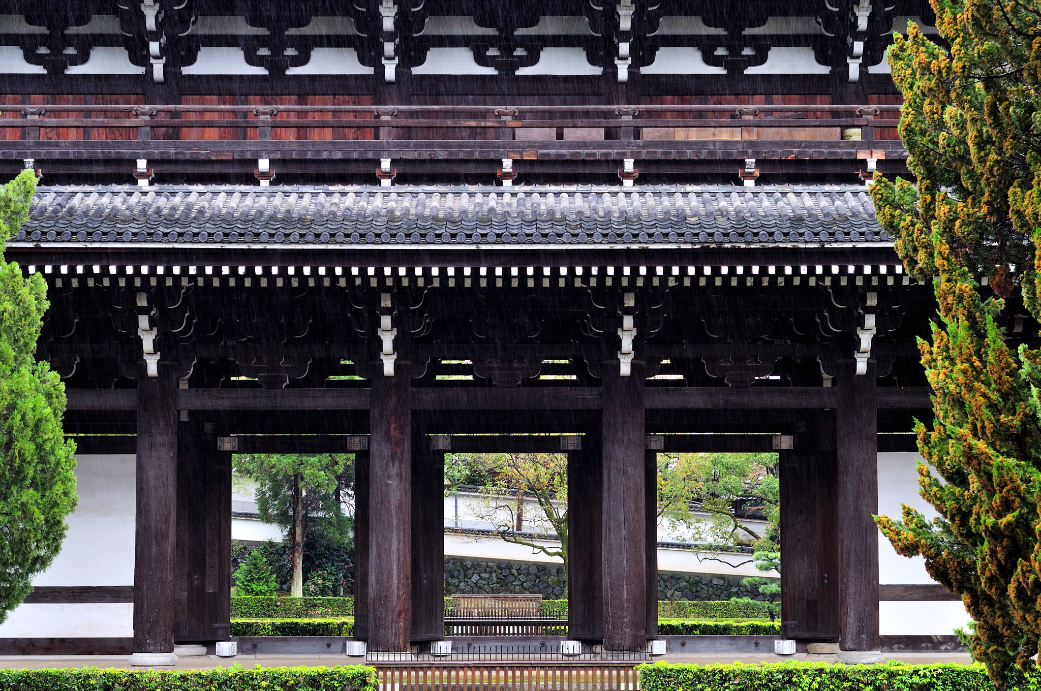 Nikon D300 sample photo. Gate of tōfuku-ji temple photography