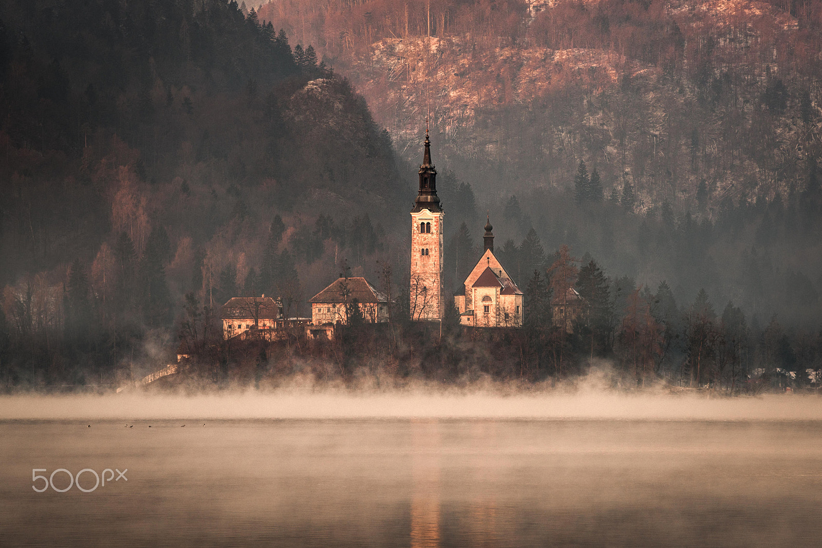 Sony a7R II + Canon EF 70-200mm F2.8L IS II USM sample photo. Lake bled in the morning photography