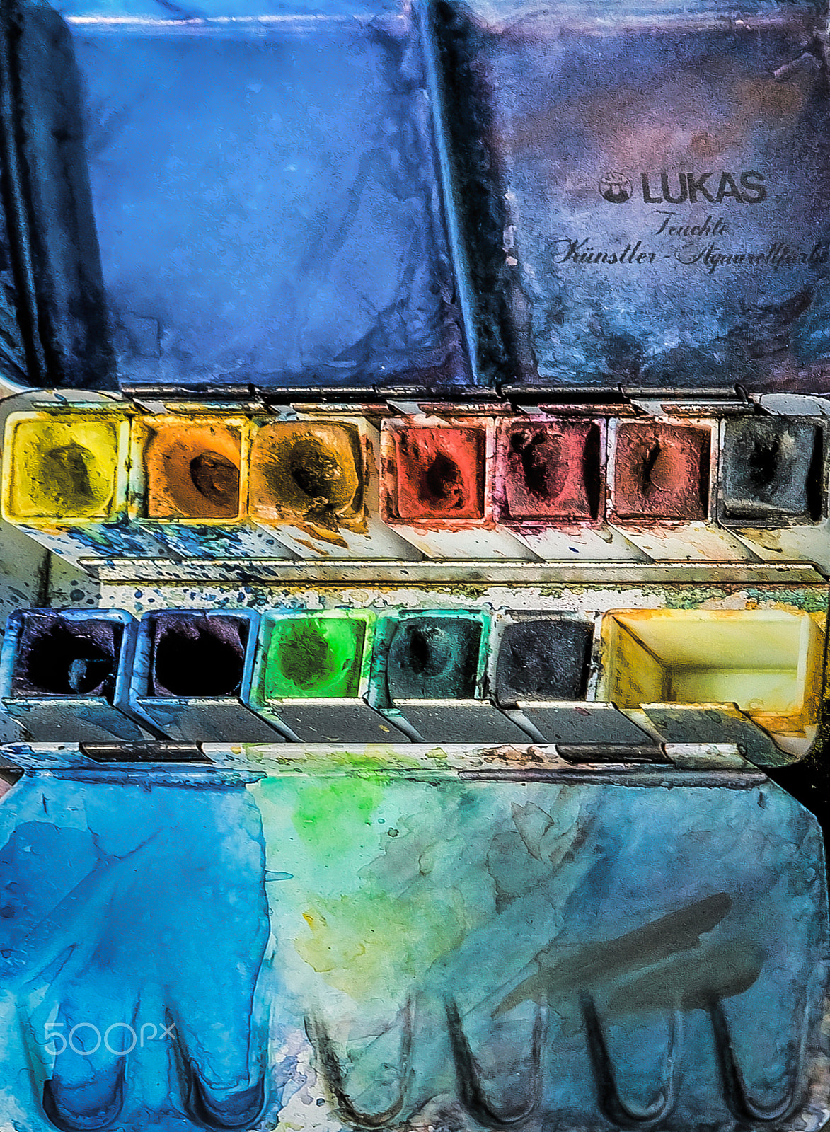 Canon EOS-1D Mark III sample photo. Artist paints photography