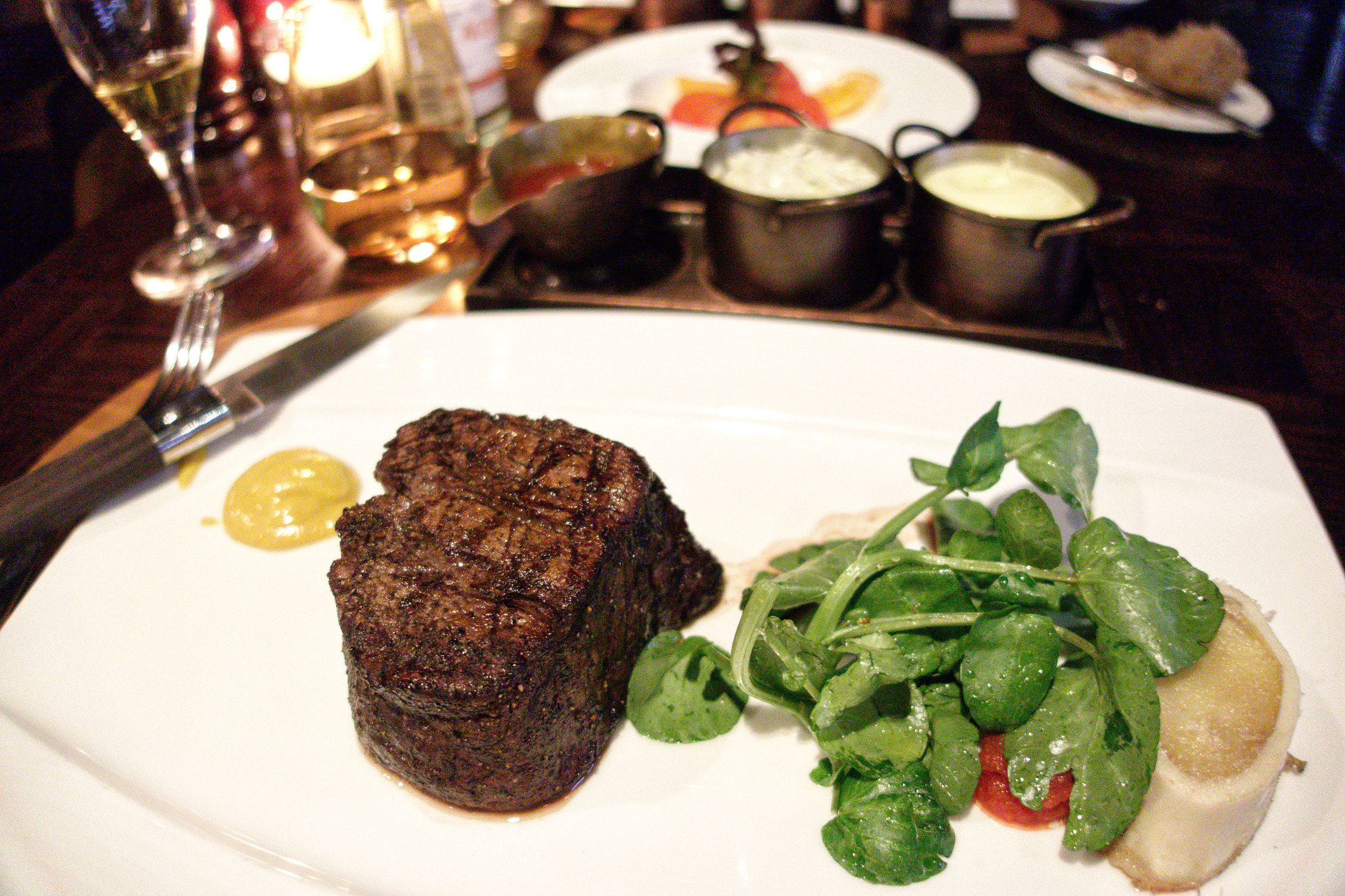 Sony Cyber-shot DSC-RX100 III + Sony 24-70mm F1.8-2.8 sample photo. Aussie grain fed tenderloin @ the rib room, jumeirah zabeel saray photography