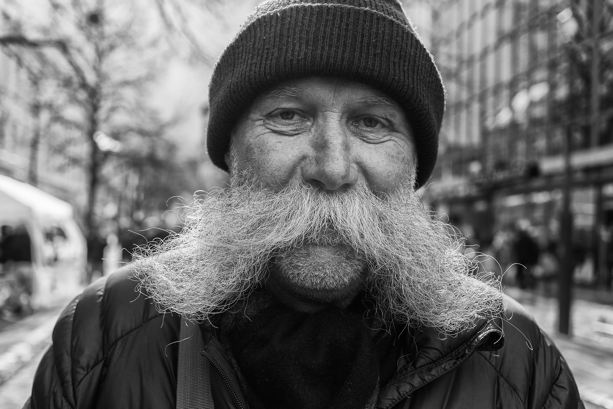 Canon EF 40mm F2.8 STM sample photo. Big mustache man photography