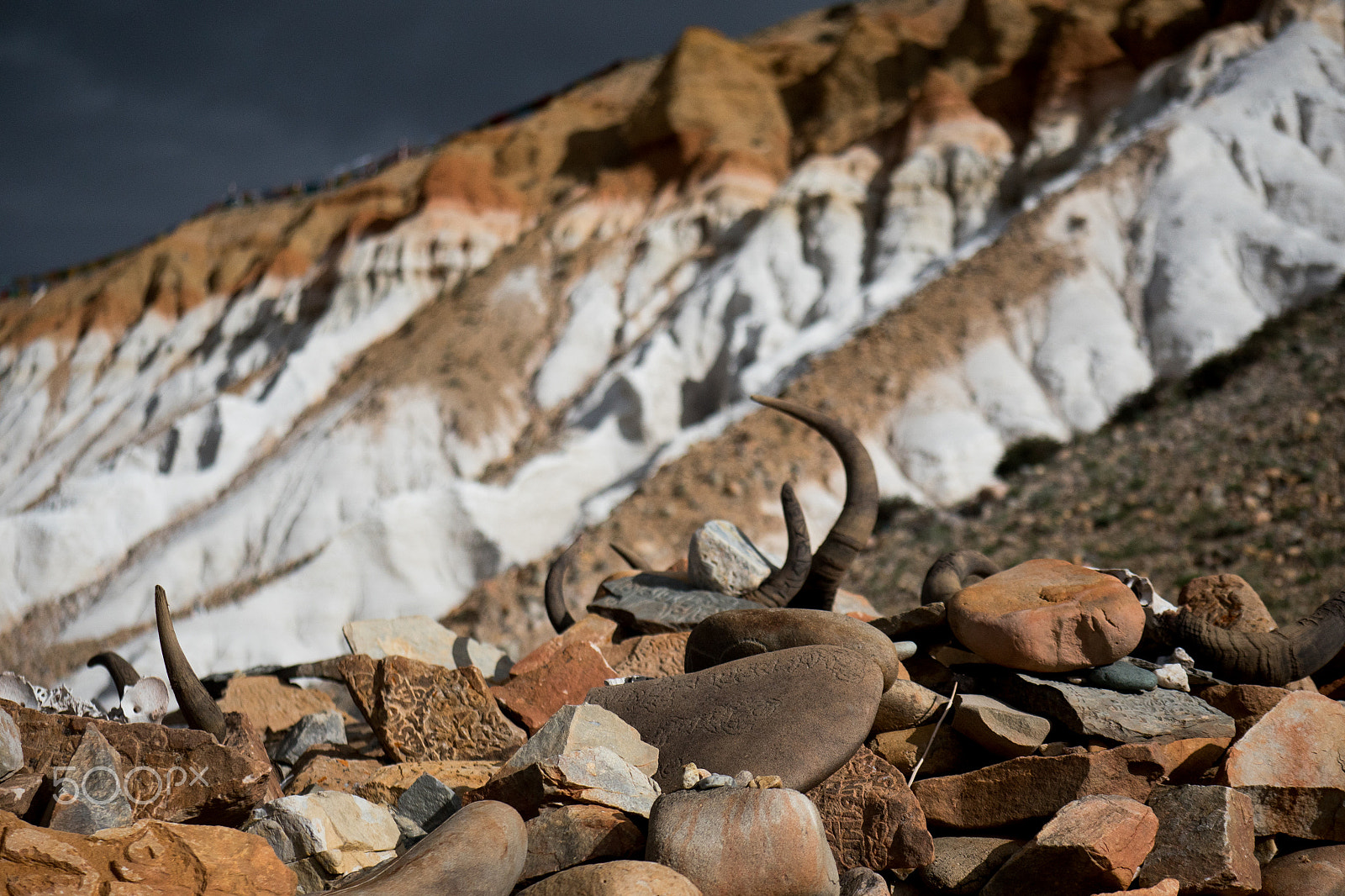 Panasonic Lumix G X Vario 35-100mm F2.8 OIS sample photo. Horn and valley tibet himalayas photography