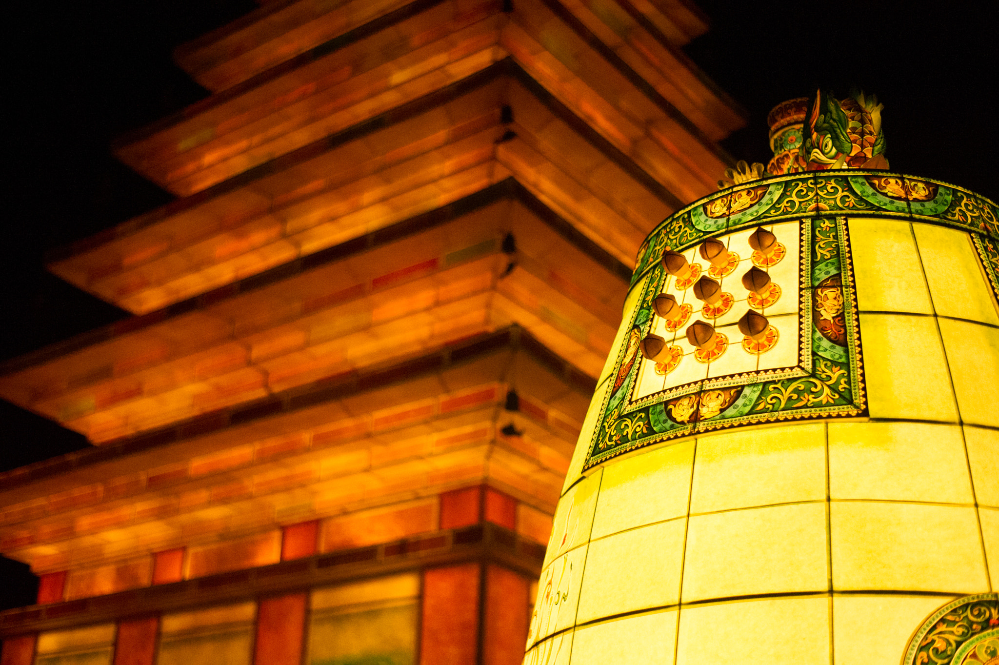 Nikon D3S + Nikon AF-S Nikkor 50mm F1.8G sample photo. Night at gyeongbokgung palace, seoul, south korea photography