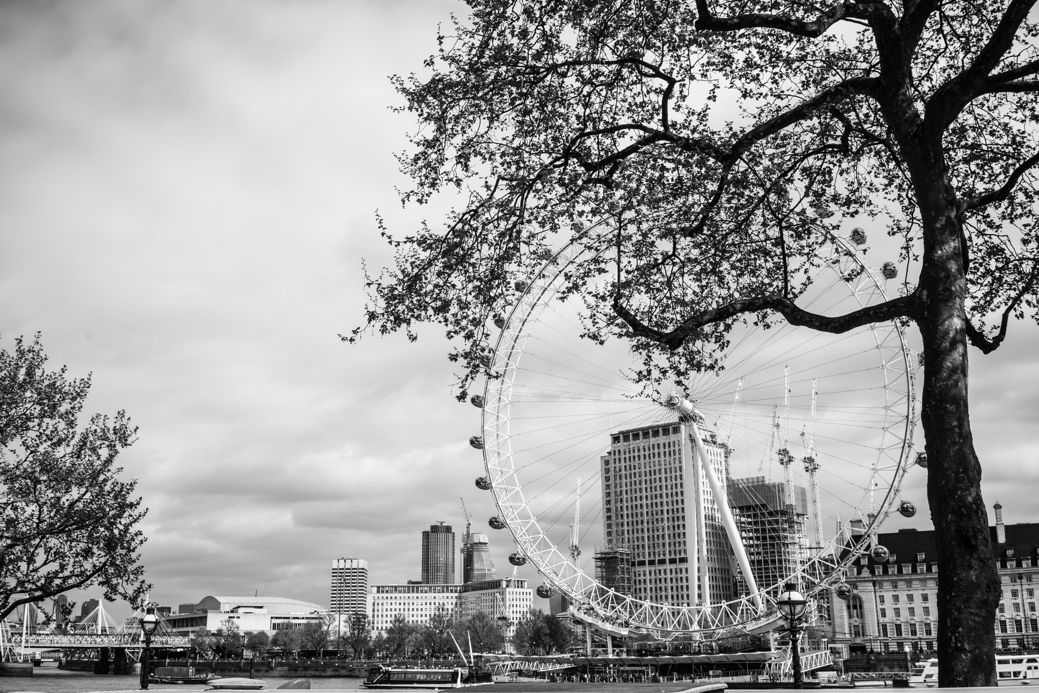 Sony a7R II + Sony Sonnar T* FE 35mm F2.8 ZA sample photo. London eye photography